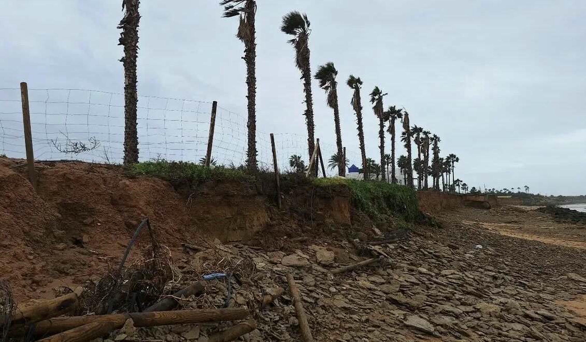 Destrozos en Chipiona 