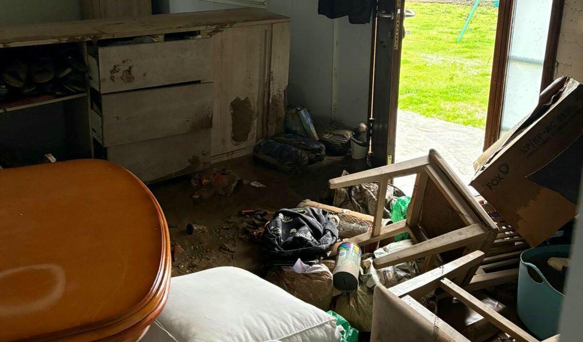 Una de las casas afectadas en San Martín del Tesorillo 