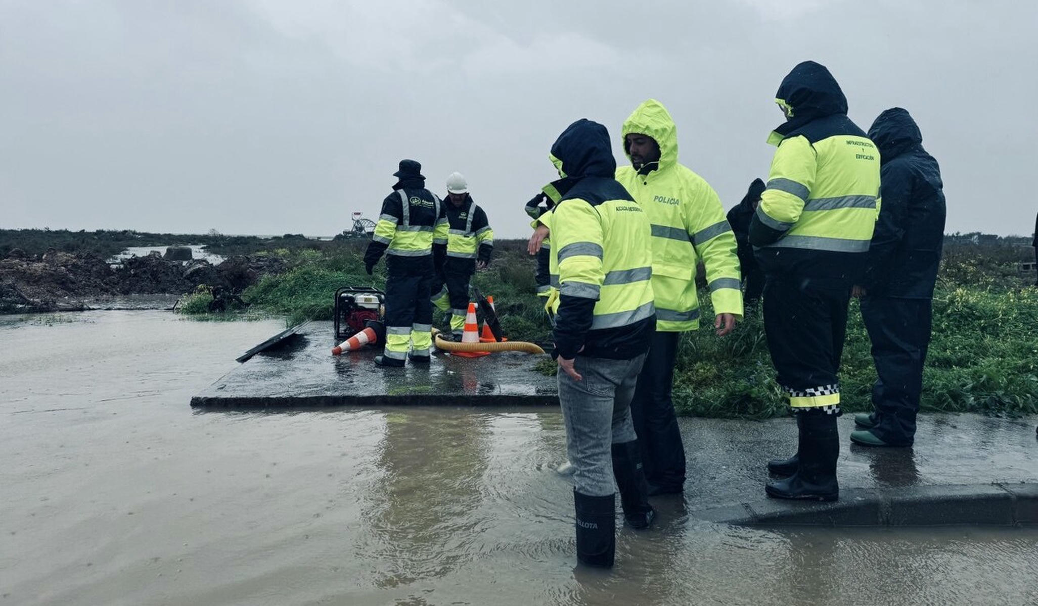 Trabajos preventivos  en el Poblado Doña Blanca