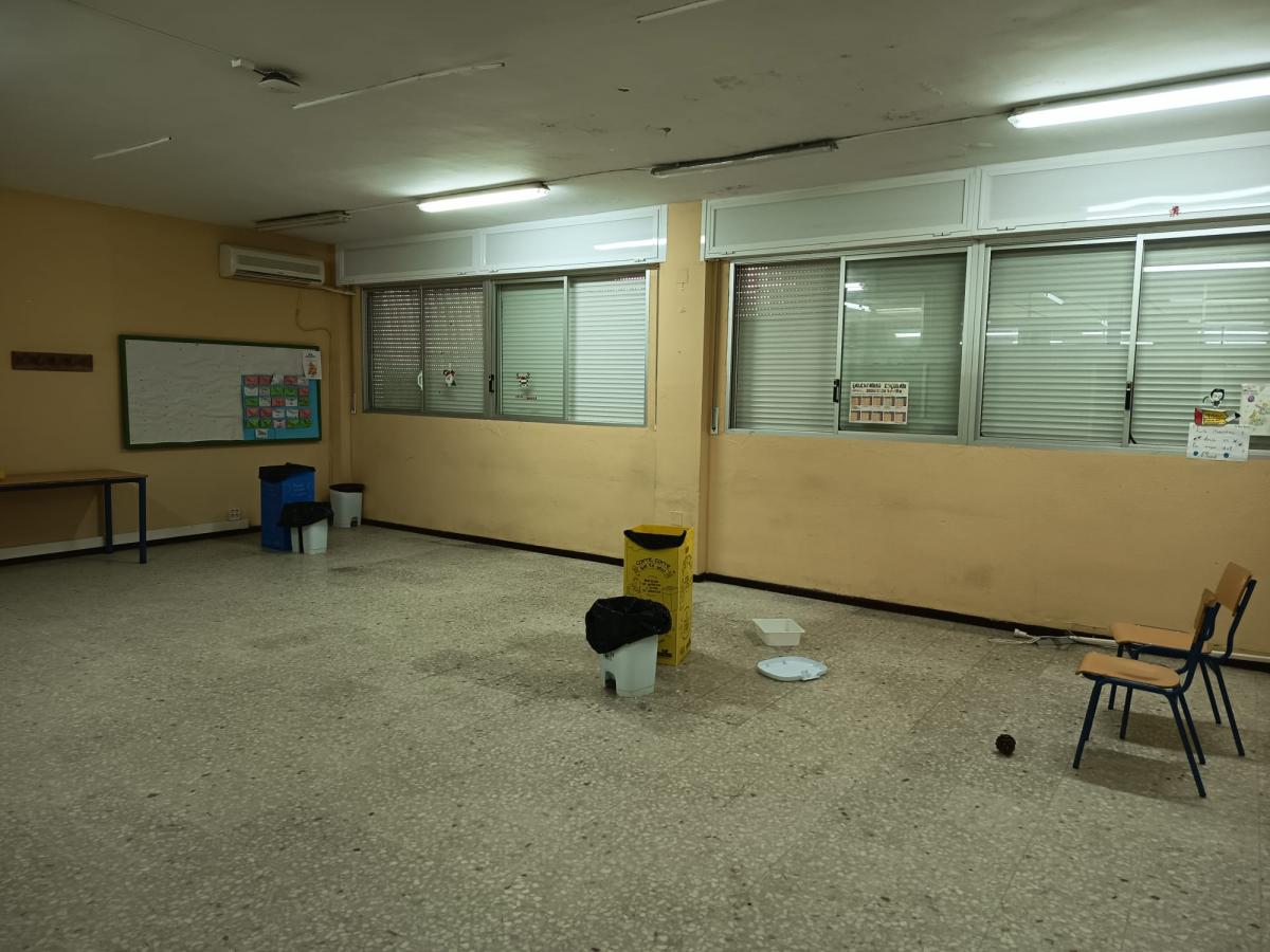 Estado del colegio en Gerena.