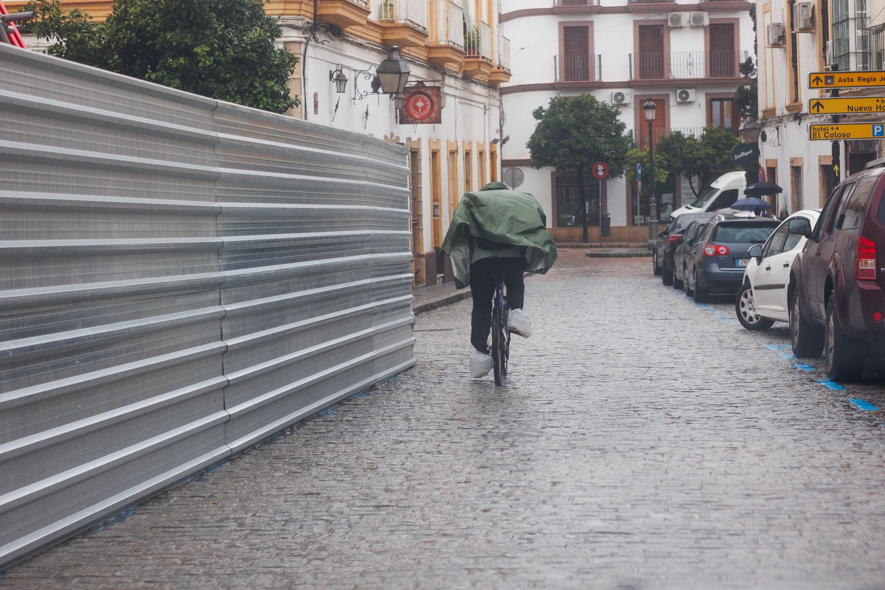 Un día de lluvia durante el mes de febrero.