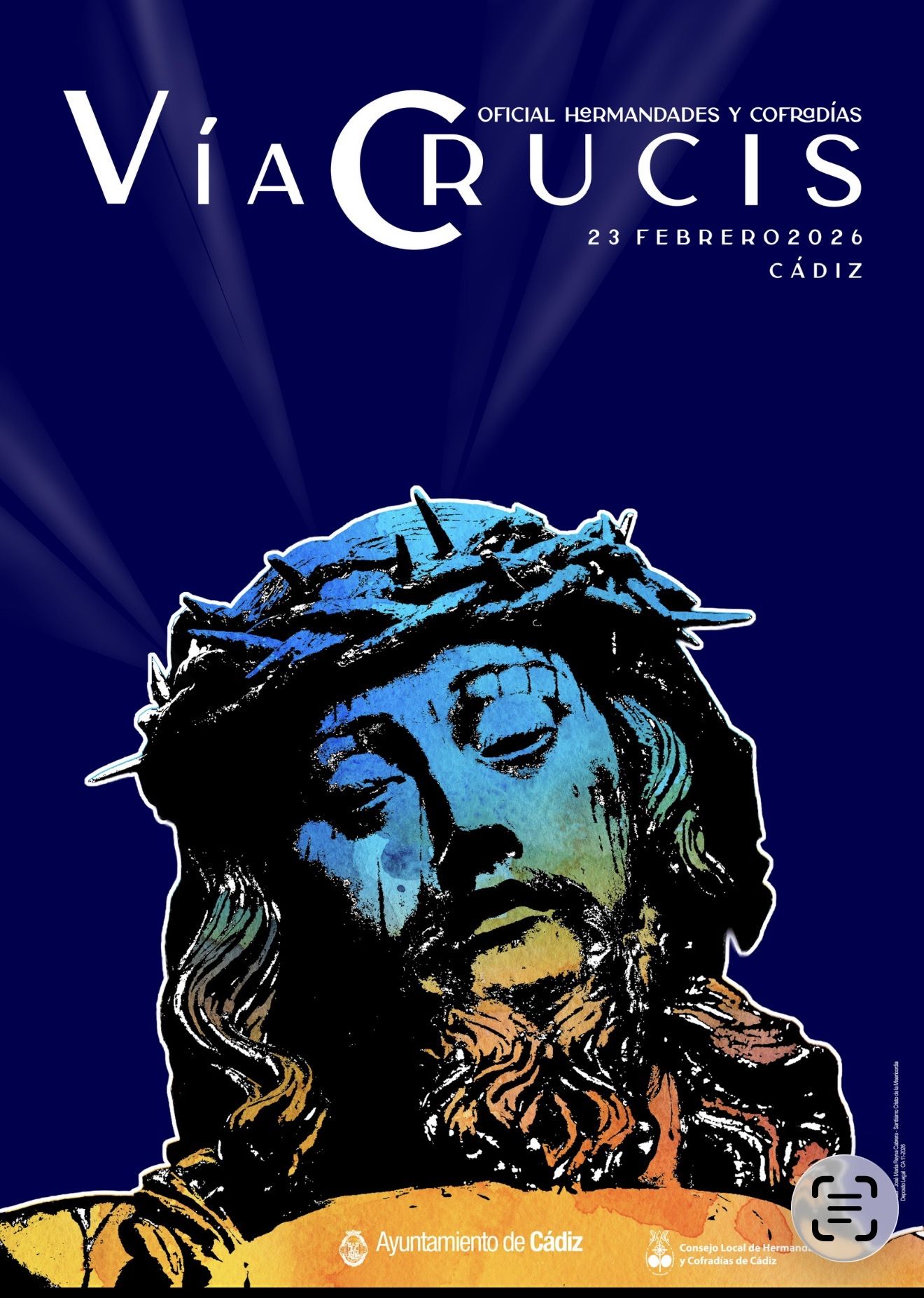 Cartel del Vía Crucis. 