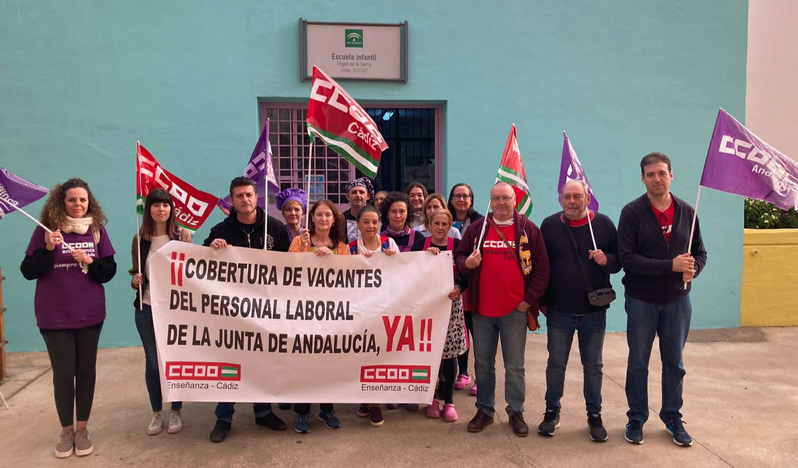 CCOO retoma las protestas en escuelas infantiles de Cádiz por las ratios tras el decreto de la Junta.