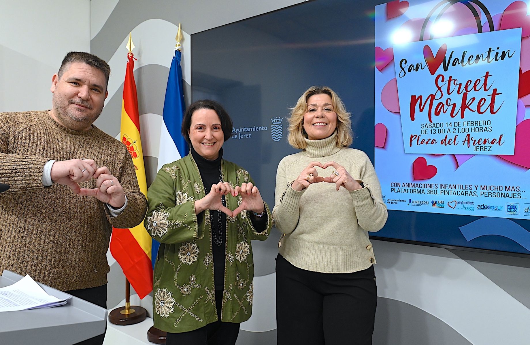 Presentación del 'San Valentín Street Market' de Jerez.