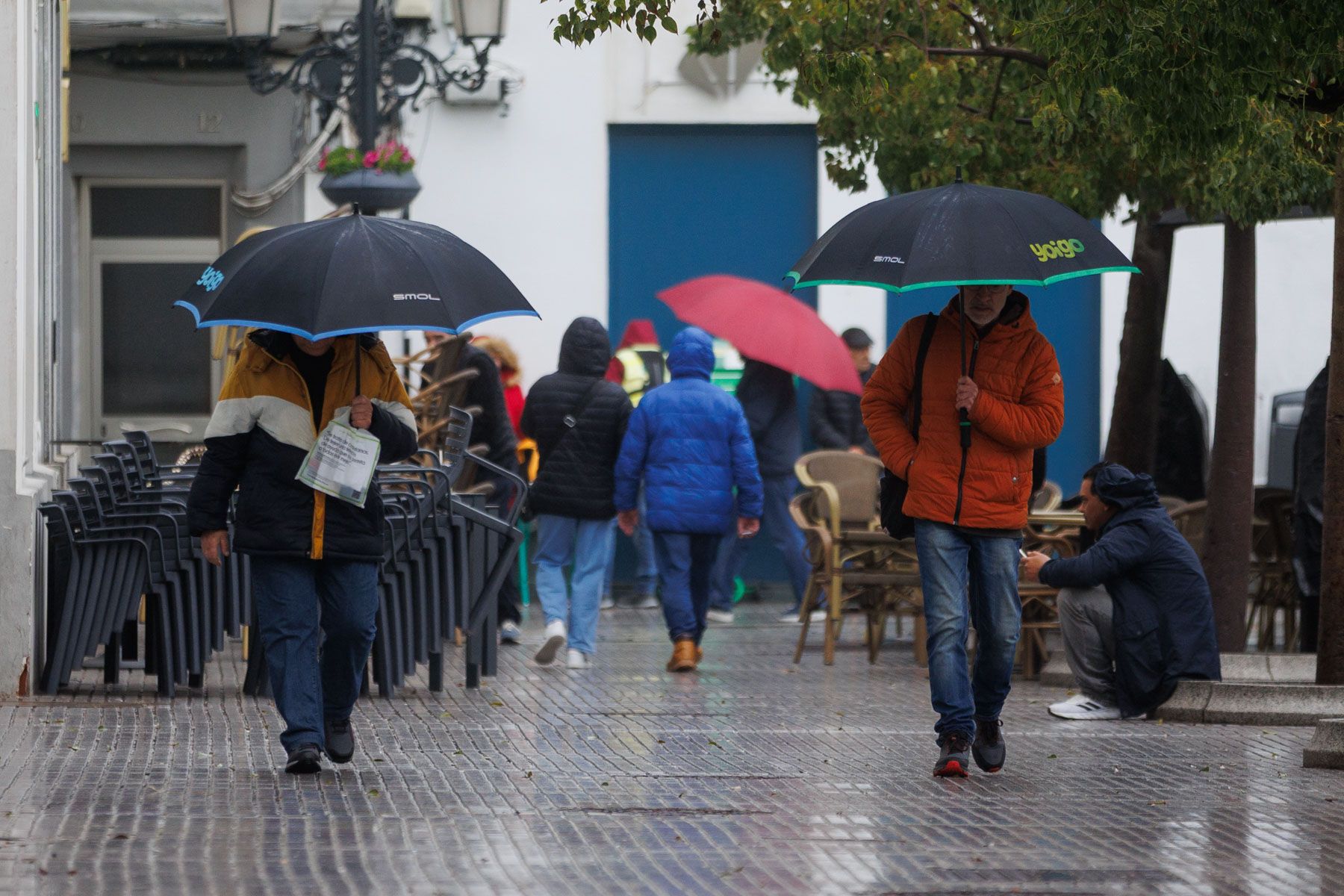 Lluvias en una imagen reciente en Andalucía.