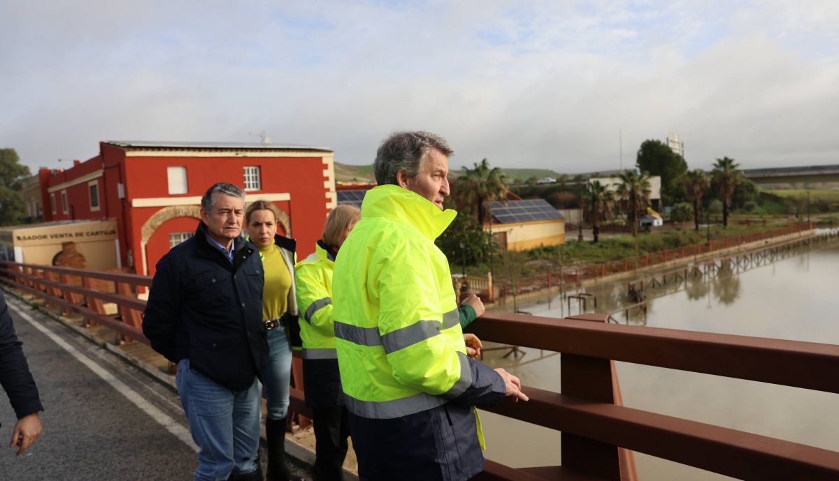 Feijoo Moreno Pelayo Jerez inundaciones temporal 1