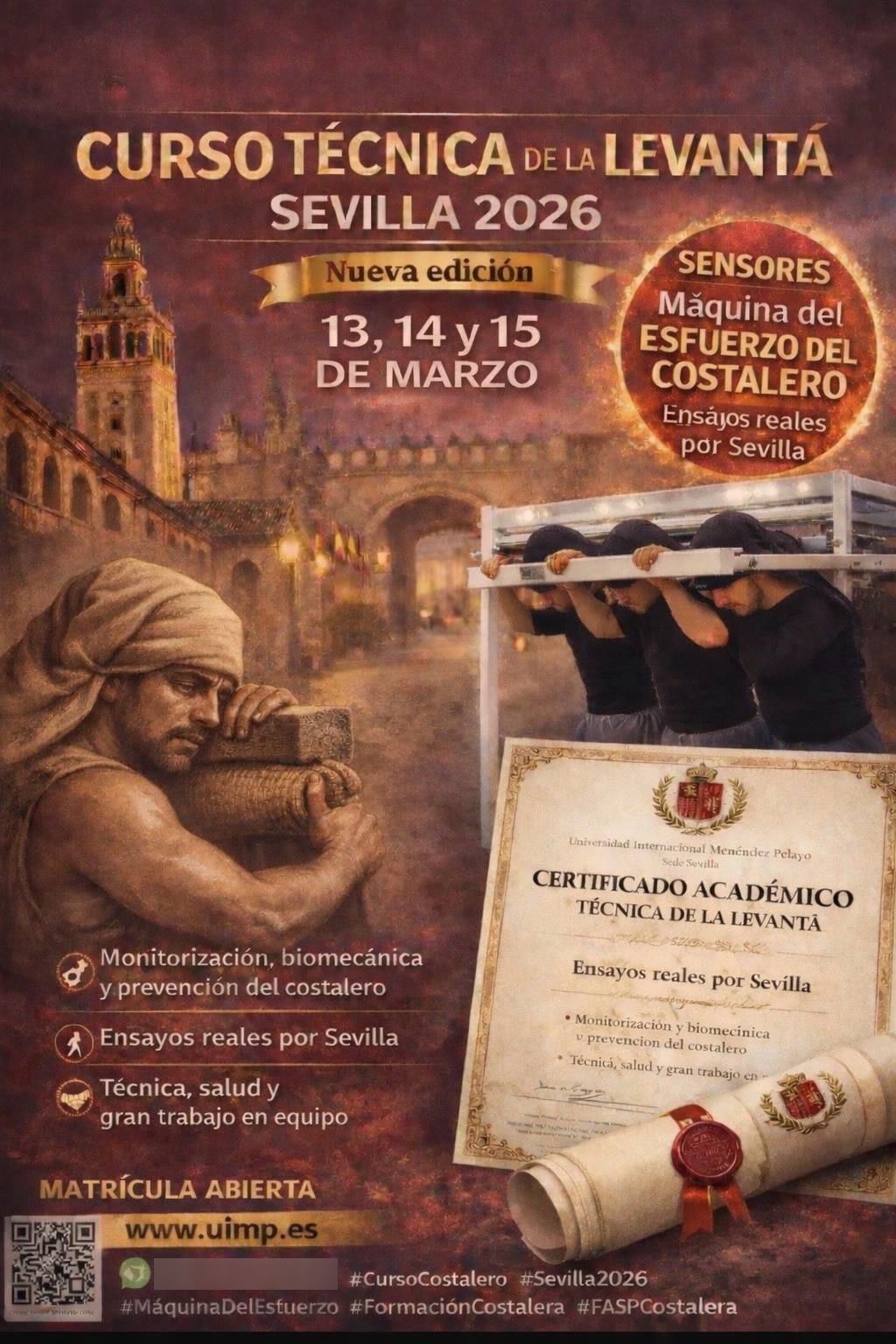Cartel promocional del curso. 