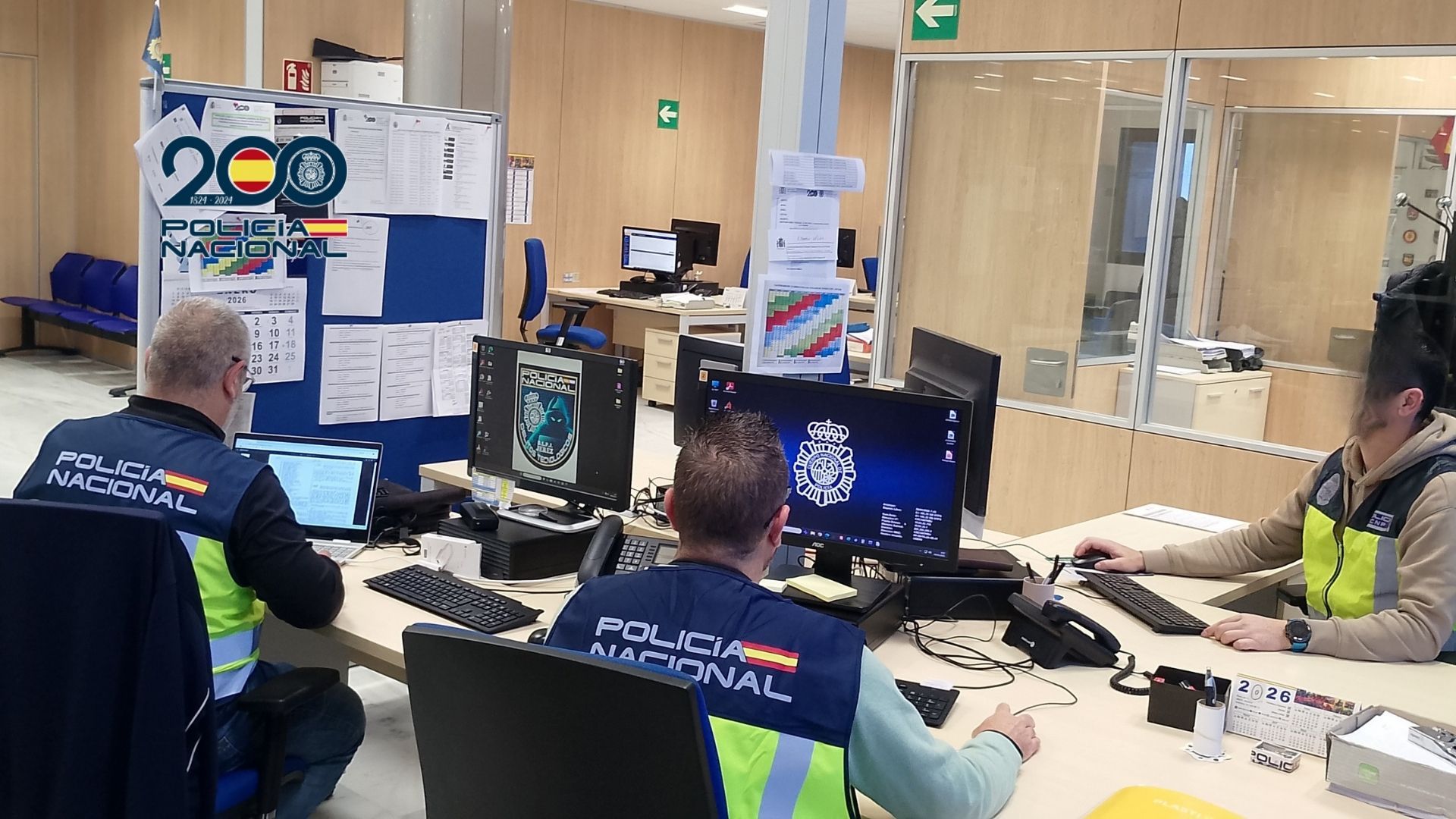 La unidad de la Policía que trabaja para los ciberdelitos.