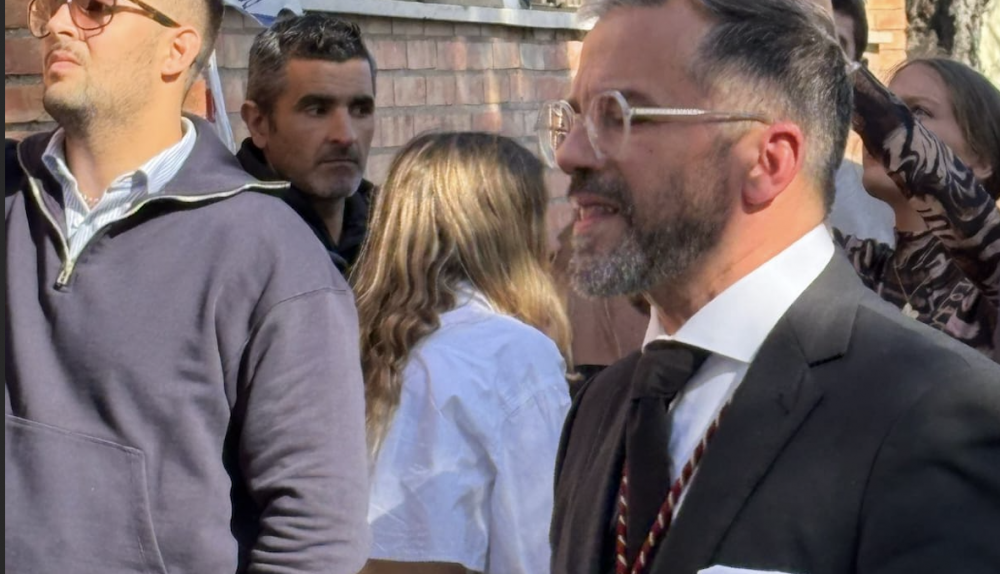 El capataz que estre año se estrena en el palio de las Cinco Llagas. 