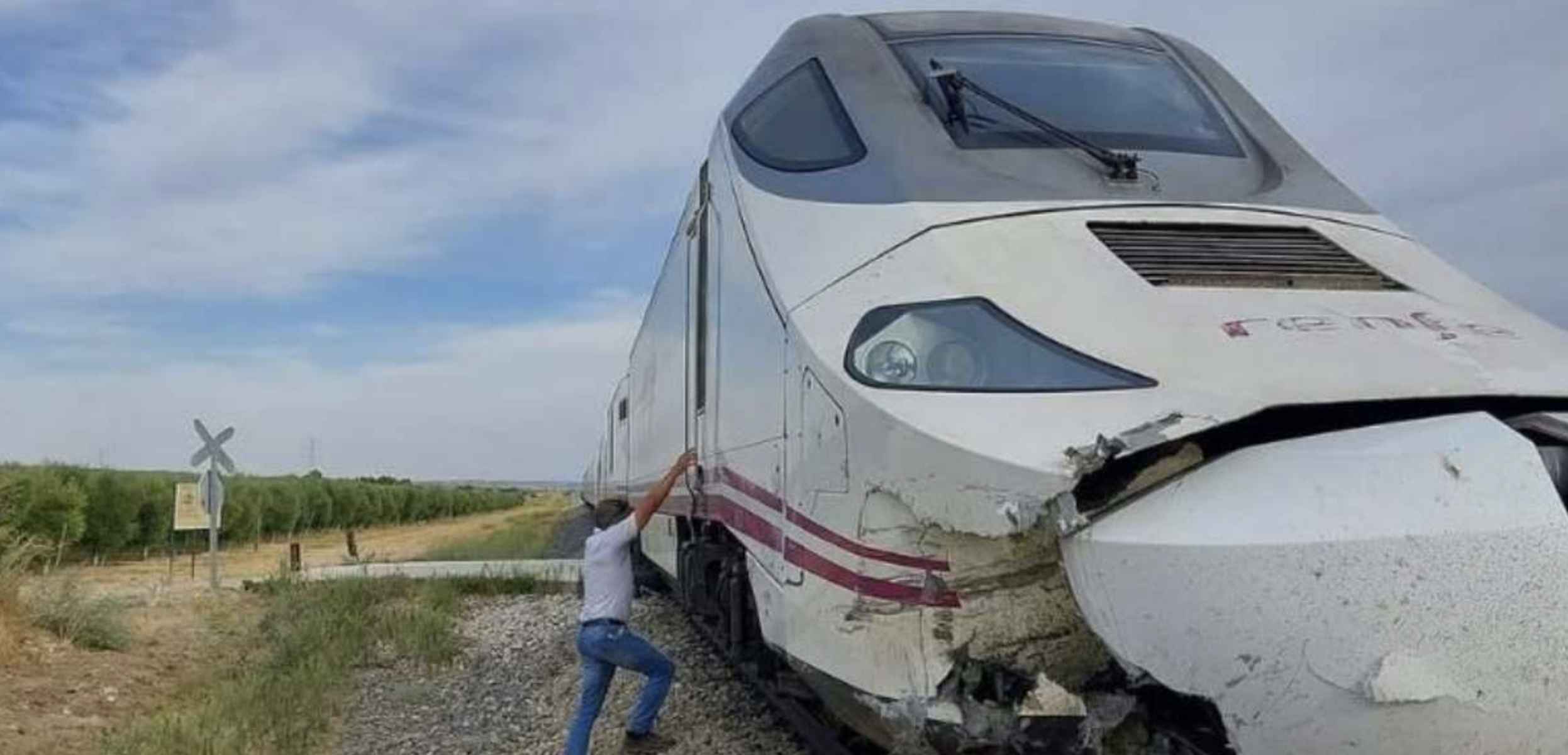 Imagen de archivo de un accidente de un tren Alvia en Talavera.