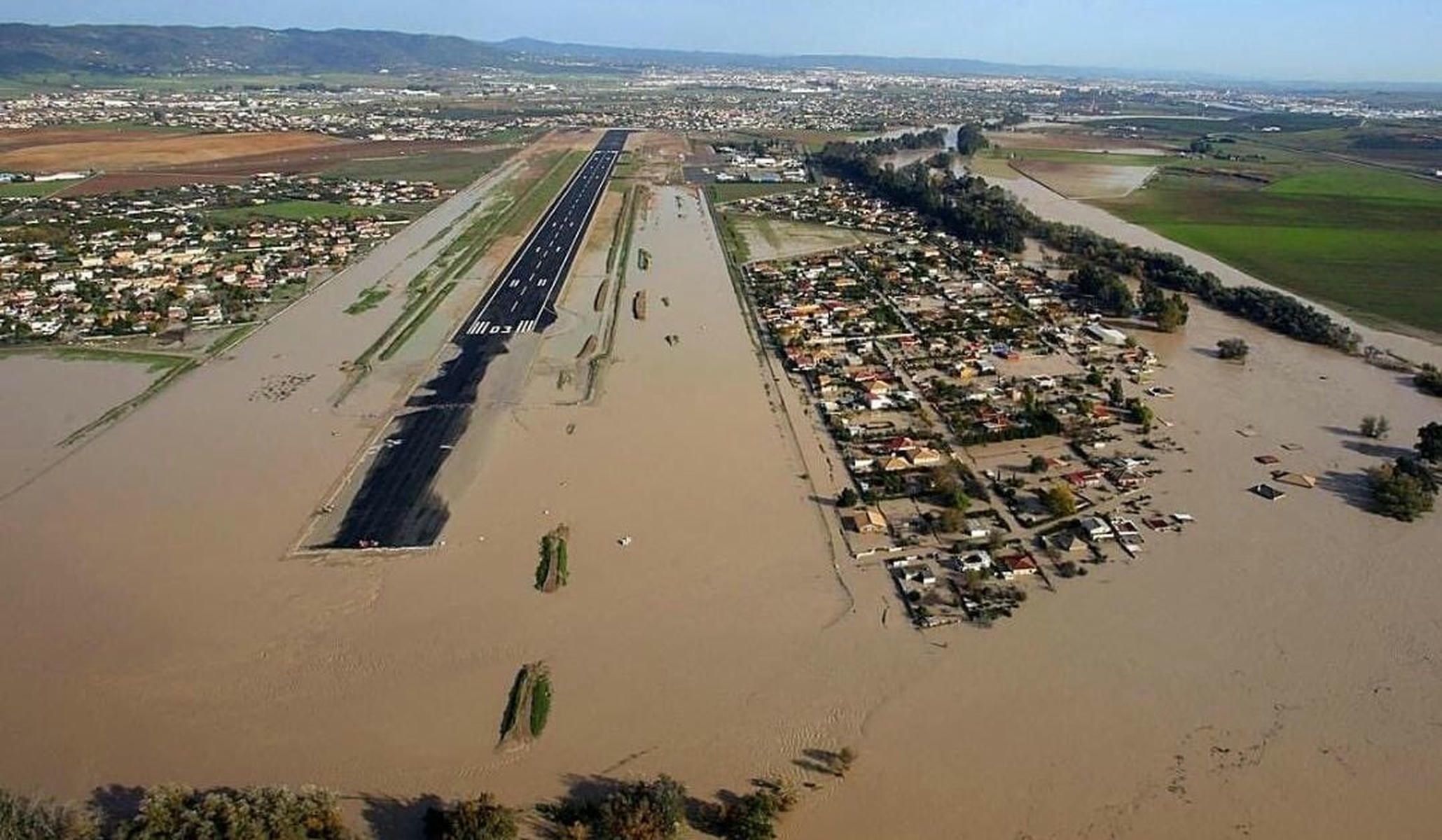 Estado de la pista del aeropuerto de Córdoba el pasado 6 de febrero