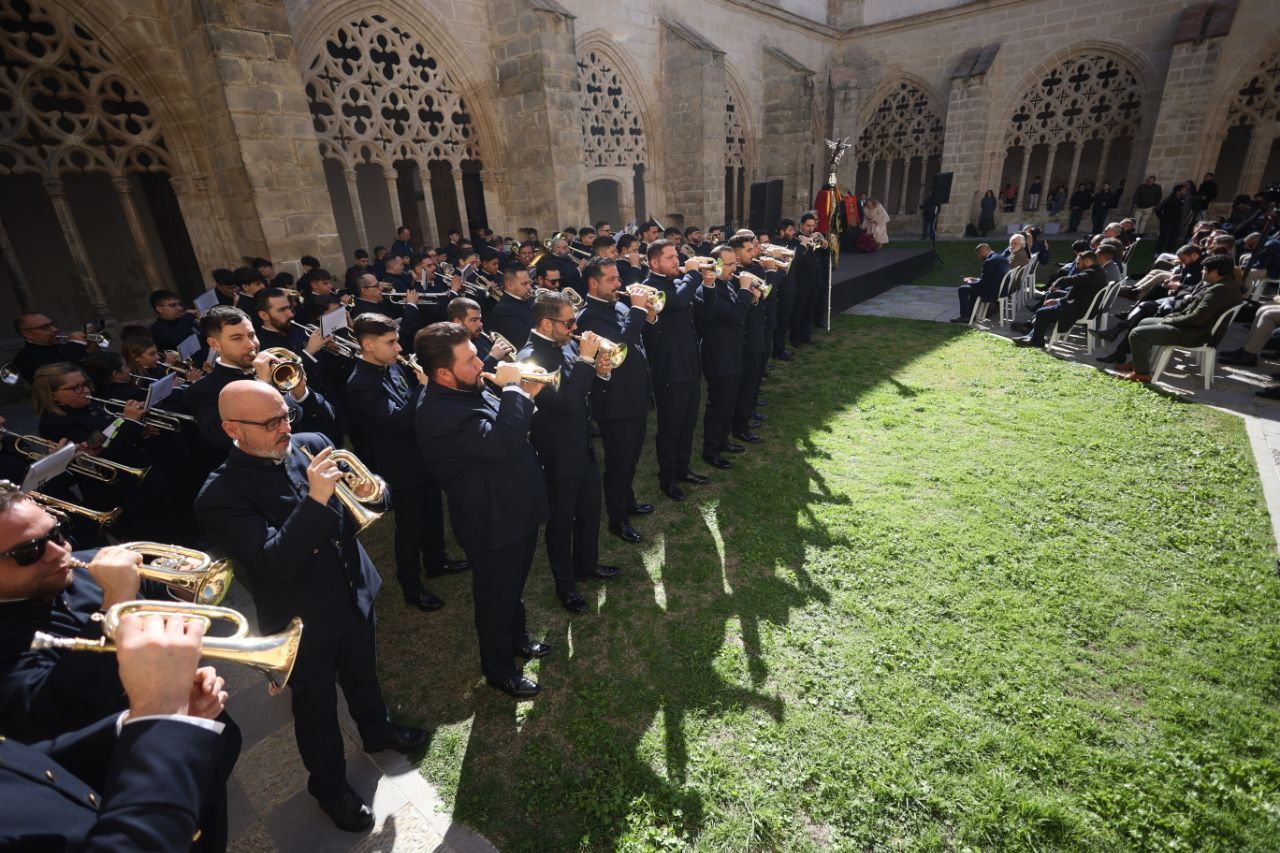La Caridad durante su intervención la presentación del Vía Crucis de Jerez.  