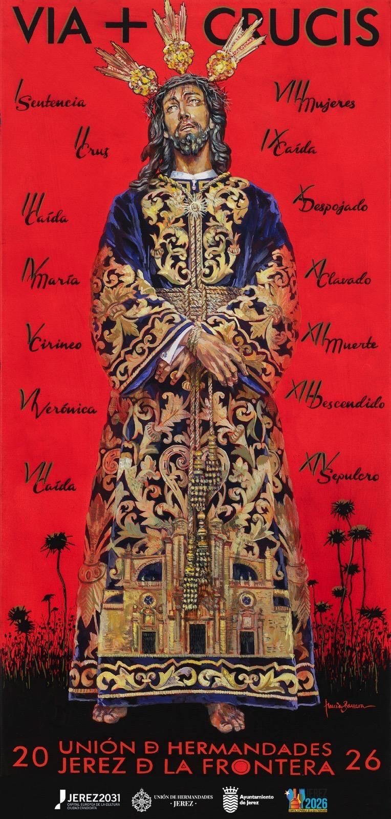 El cartel del Vía Crucis. 