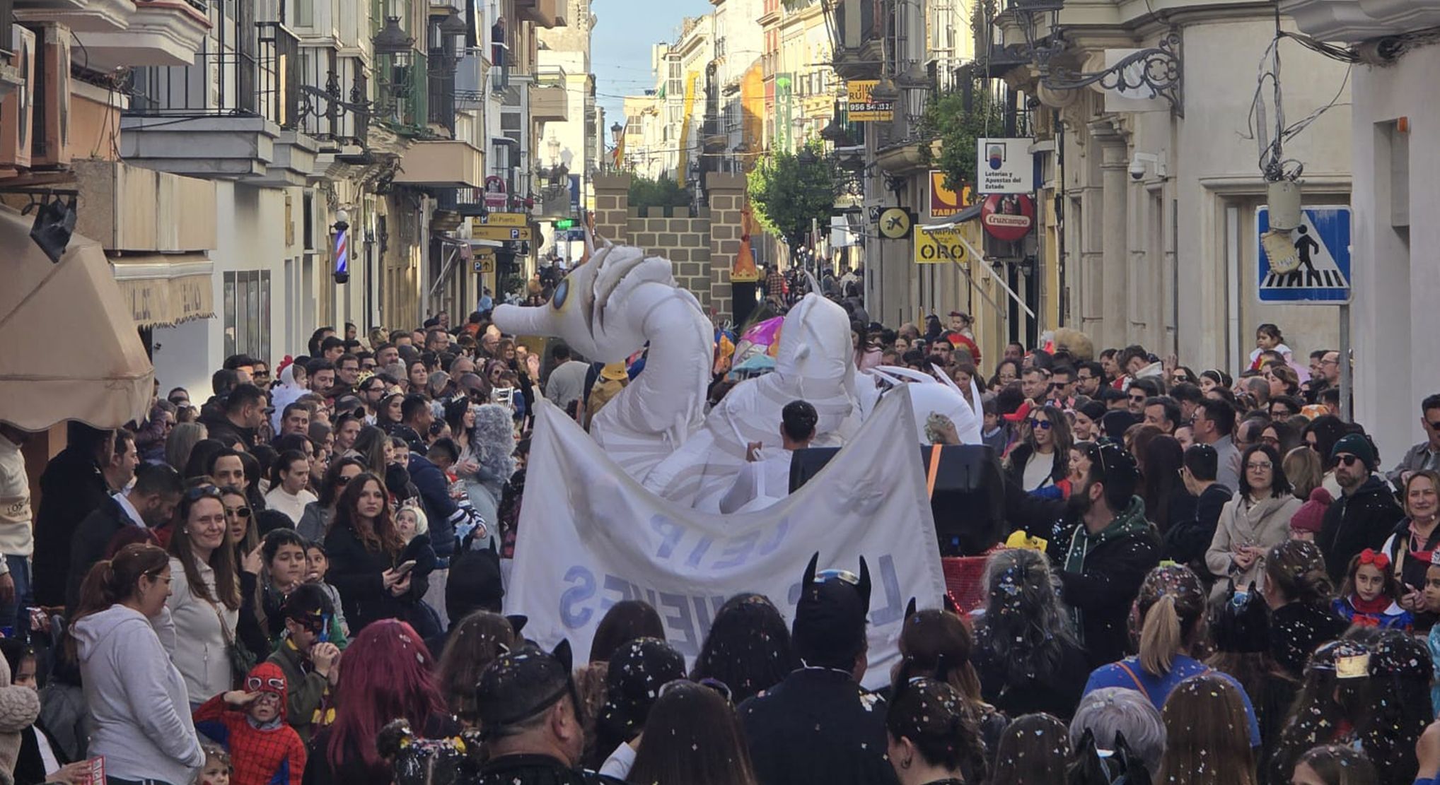 Celebración de la cabalgata infantil del Carnaval en El Puerto 