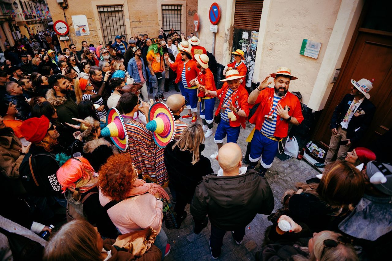 Una callejera en Cádiz.
