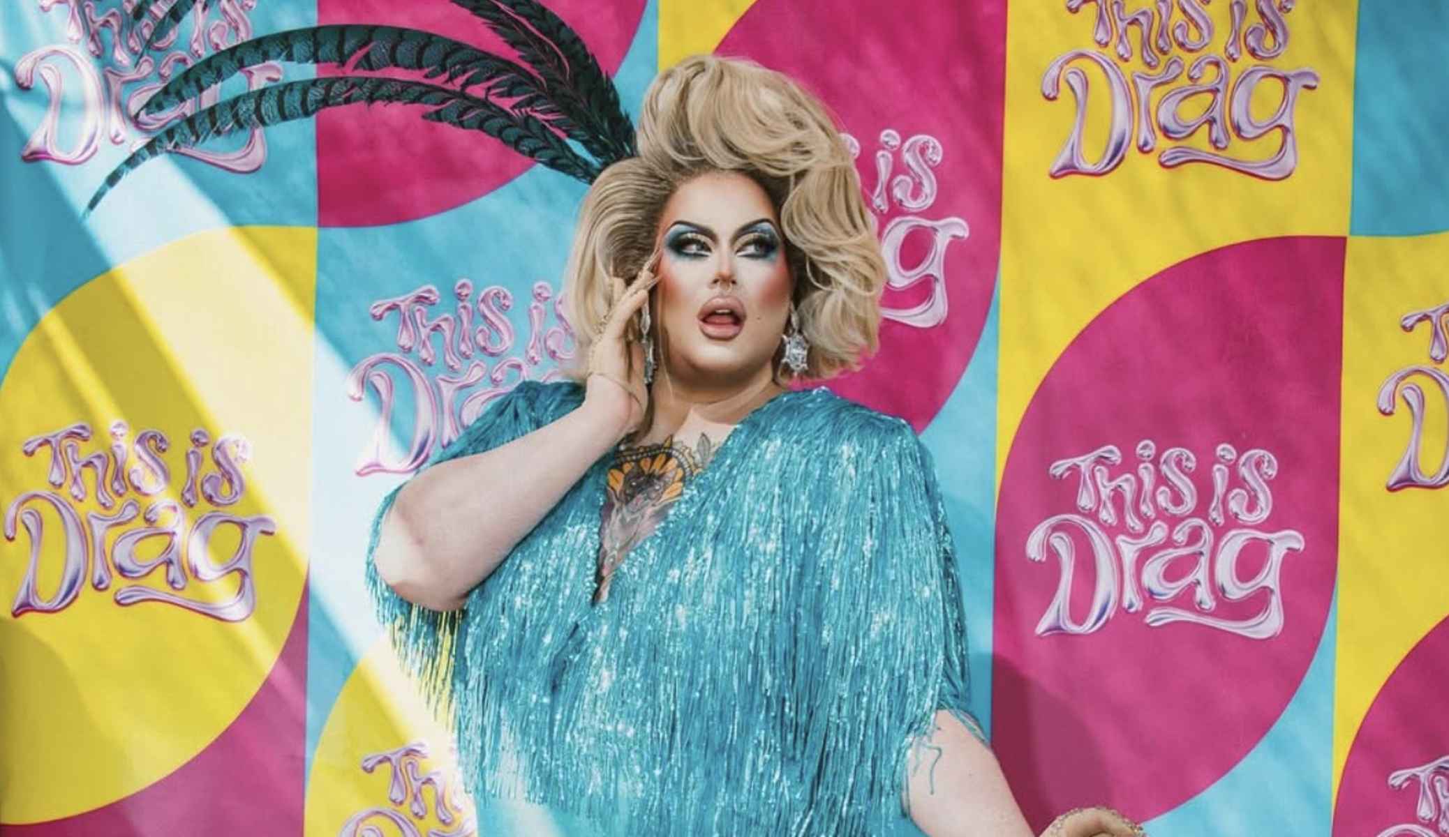 La artista drag, Coca Boom.