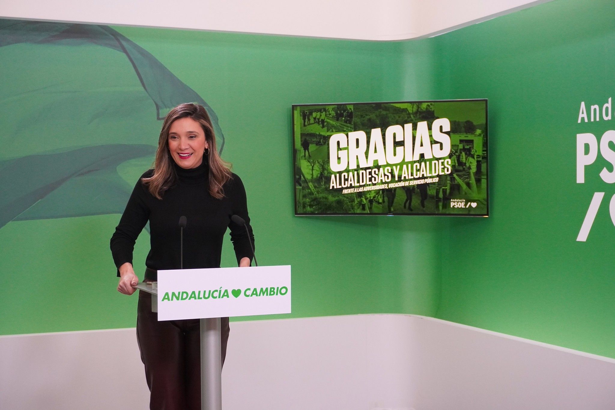 María Márquez, en rueda de prensa.