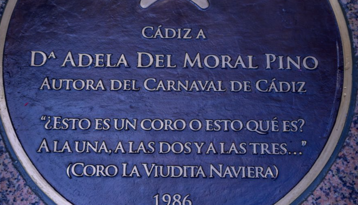 Detalle de la estrella de Adela del Moral.