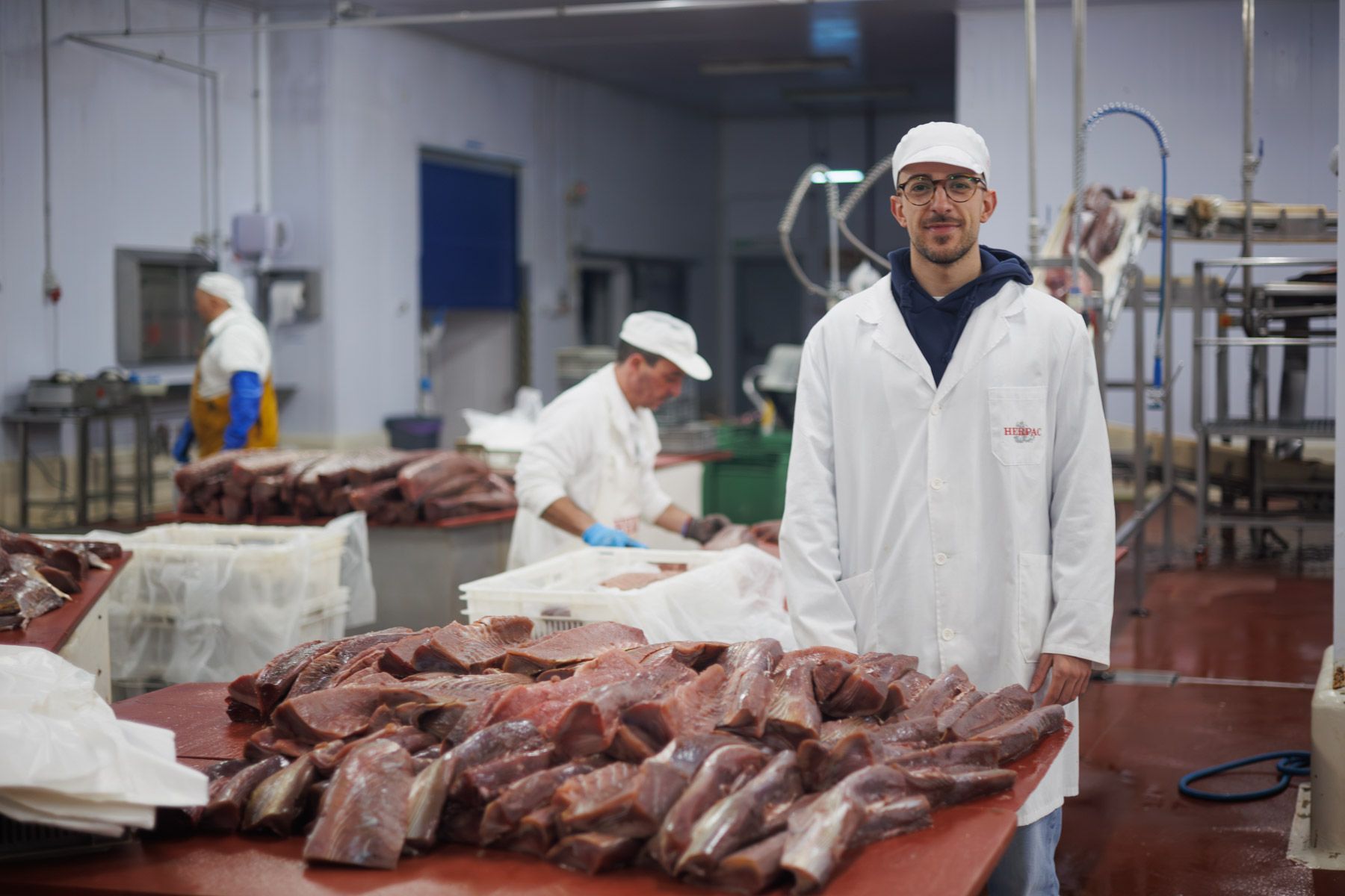 Jesús Vázquez, tercera generación de la saga familiar de la empresa Herpac, de Barbate.