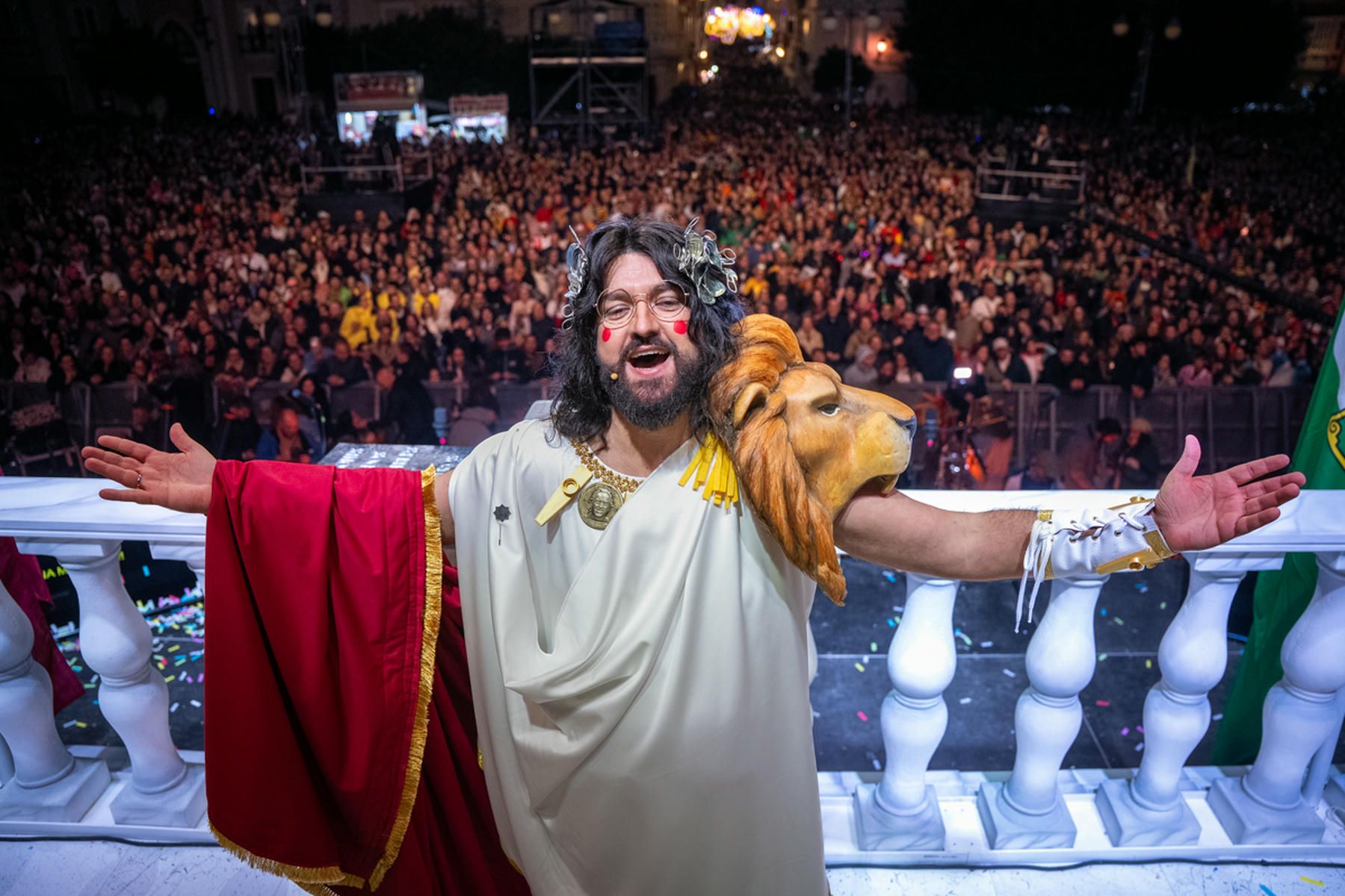 al acabar el pregón.