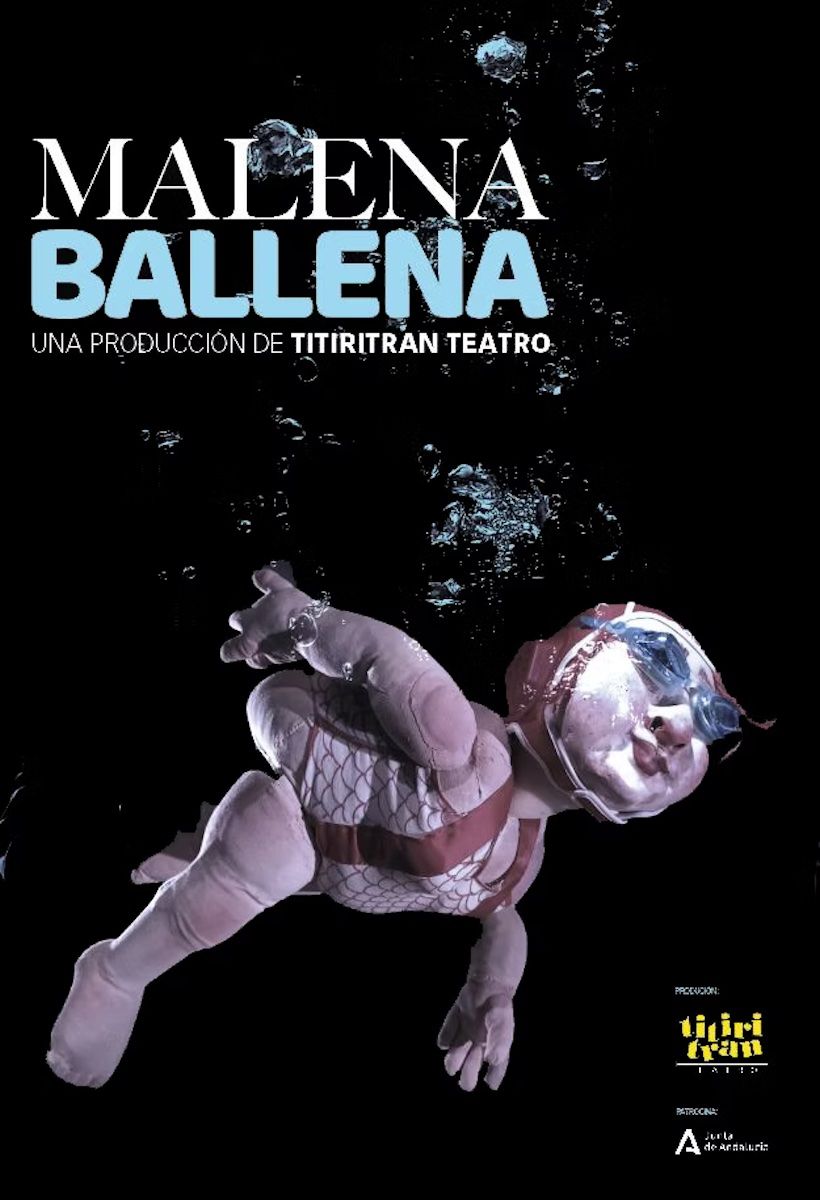Cartel de Malena Ballena, de Tirititran Teatro.