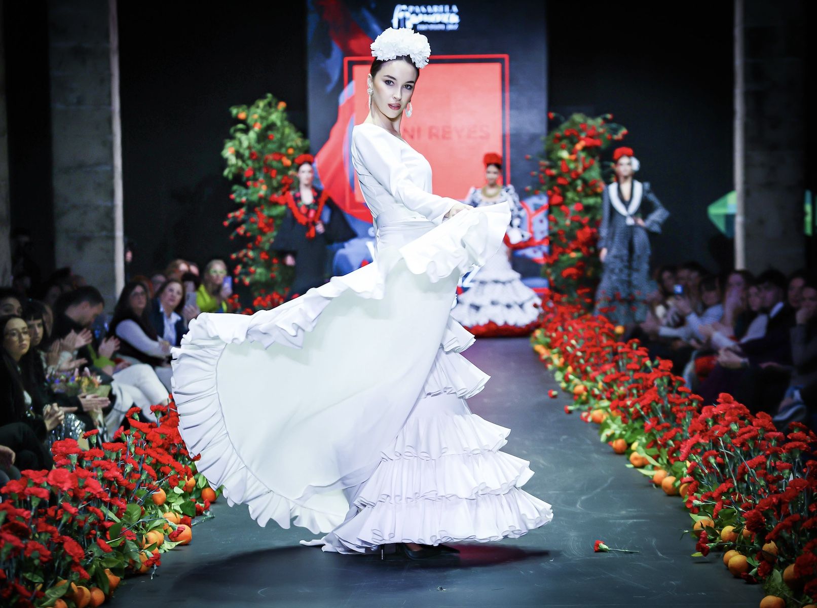 Laura Dowell, en la Pasarela Flamenca de Jerez.