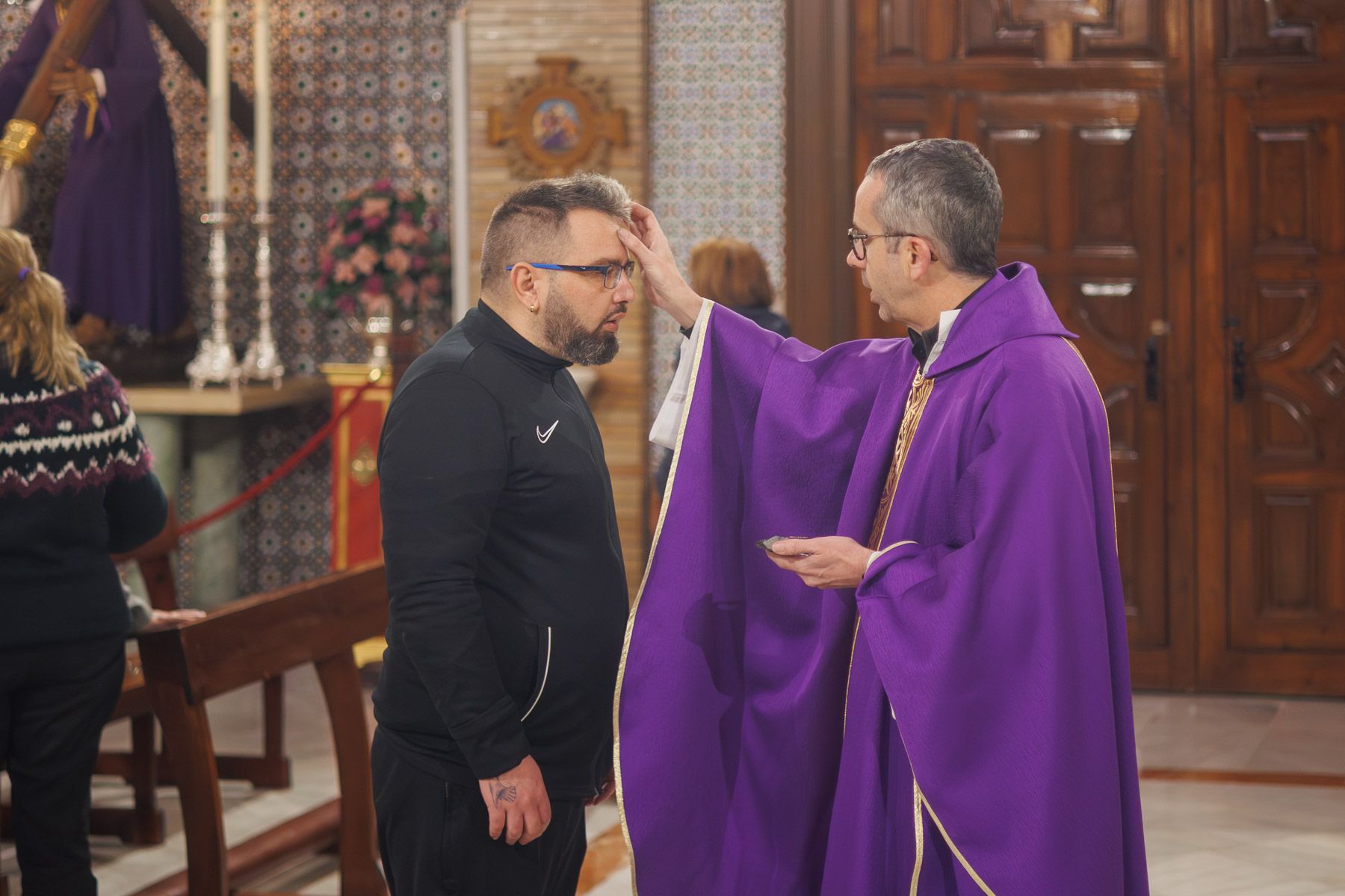 La Parroquia de Santa Ana de Jerez el pasado miércoles de ceniza 
