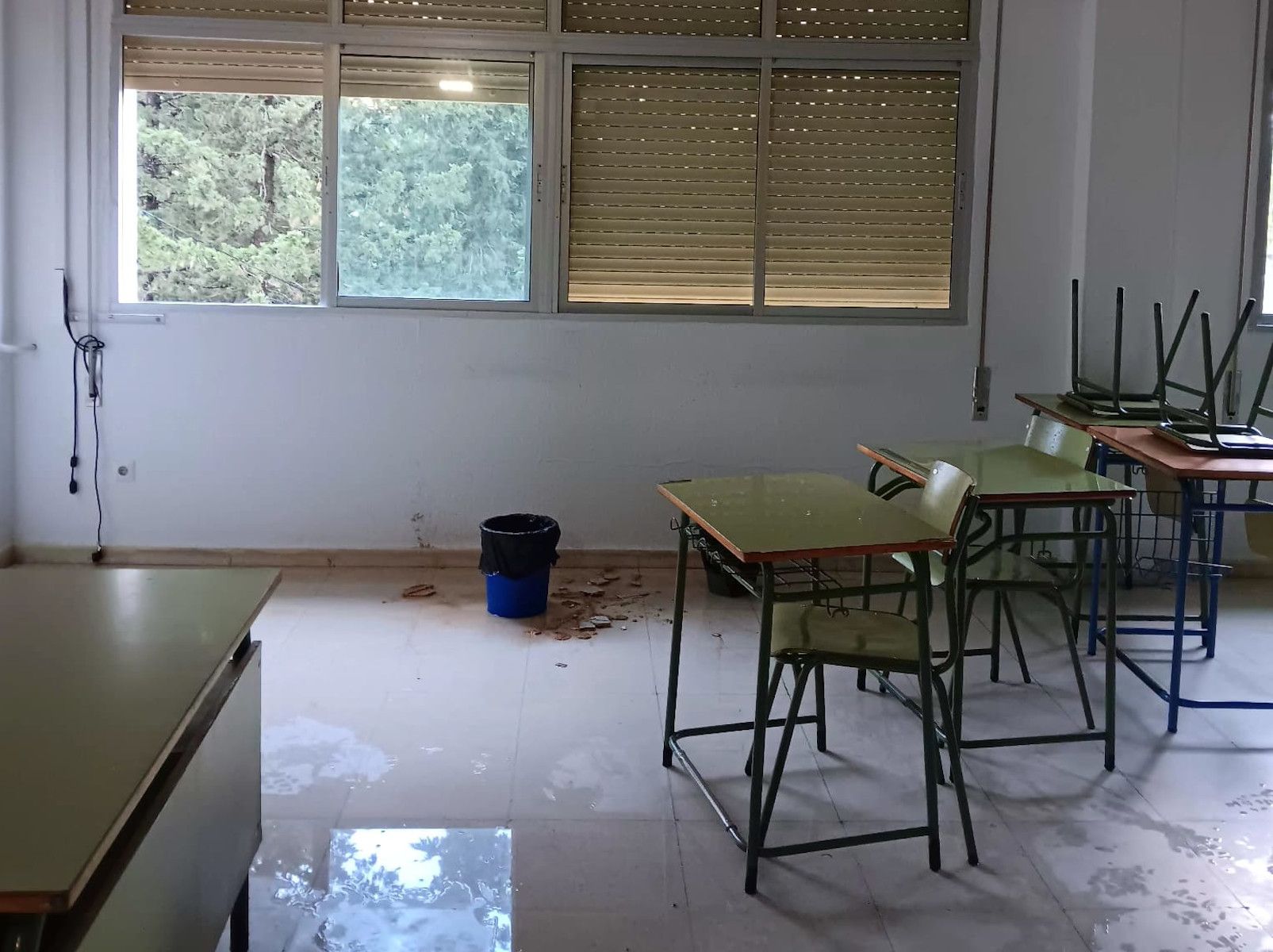 Una de las clases del IES Hozgarganta en Jimena.