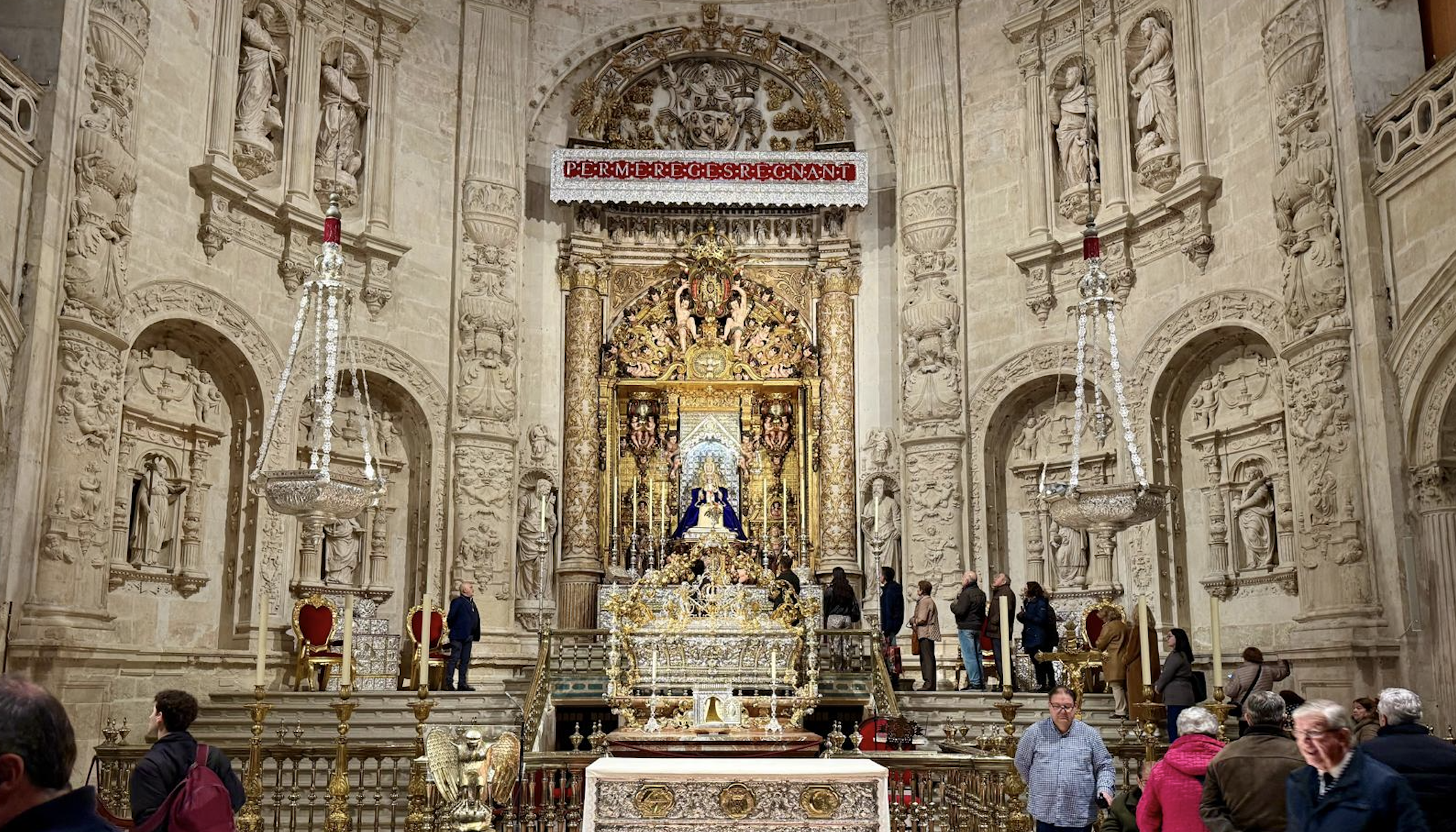 La Capilla Real tras su restauración en su reapertura en la mañana de este miércoles. 