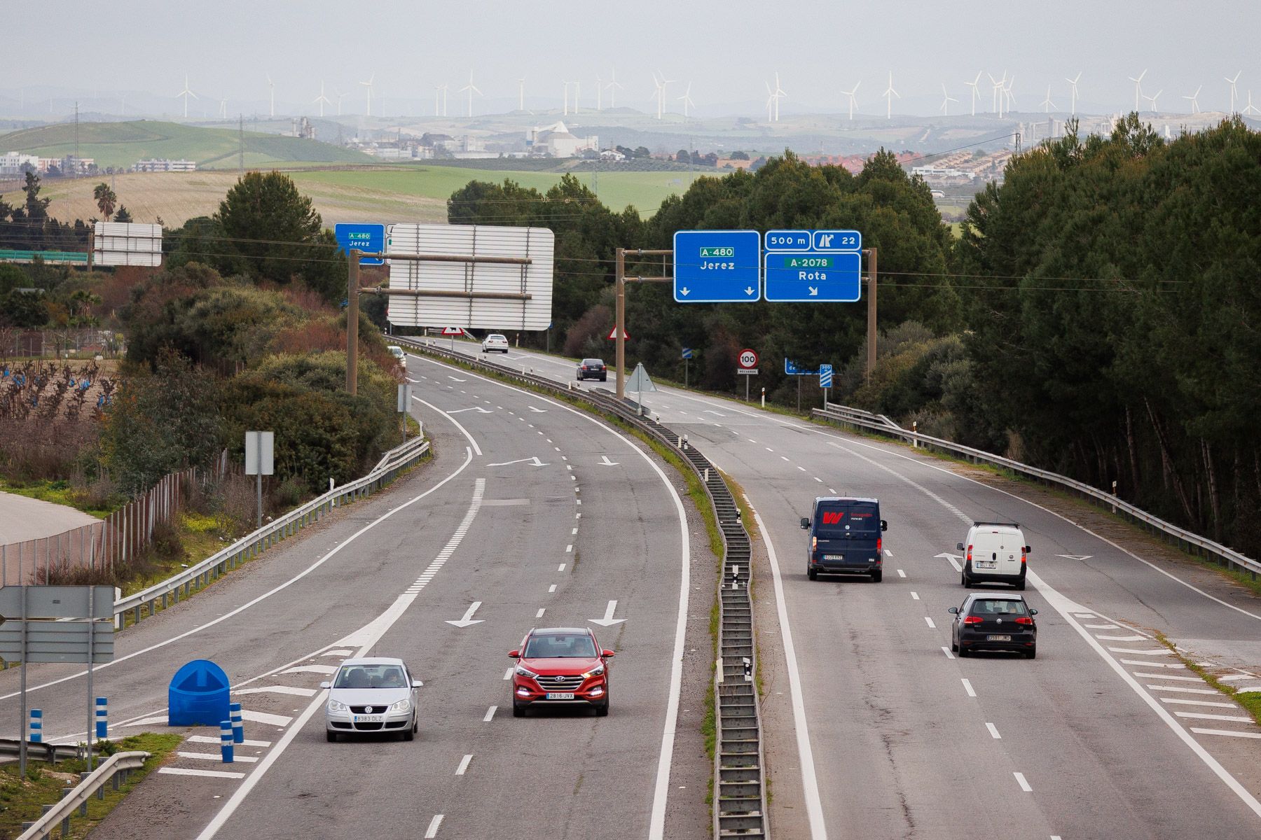 La autovía entre Jerez y Sanlúcar, en una imagen reciente de archivo.