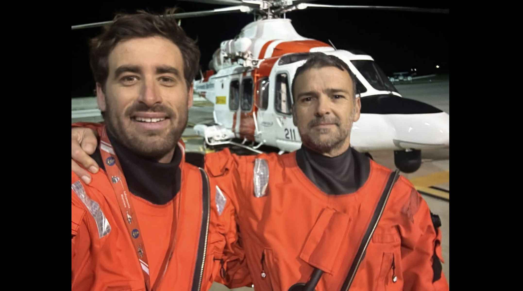 Juan Antonio y Alejandro, los dos isleños que han participado en un aplaudido rescate.