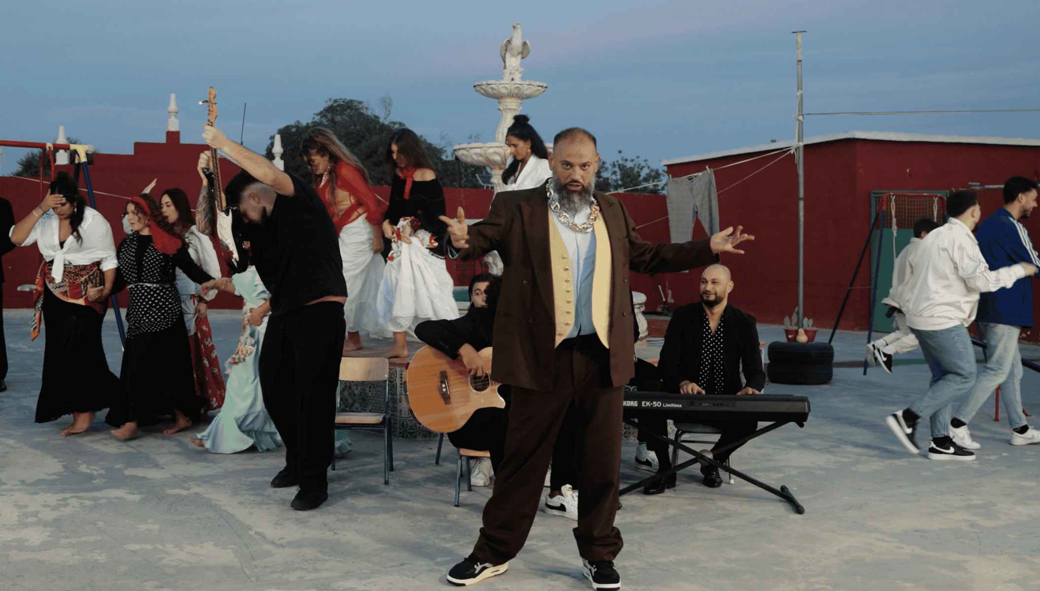 Jesule de la Tomasa, en una imagen del videoclip de 'Rumba Mutante'.