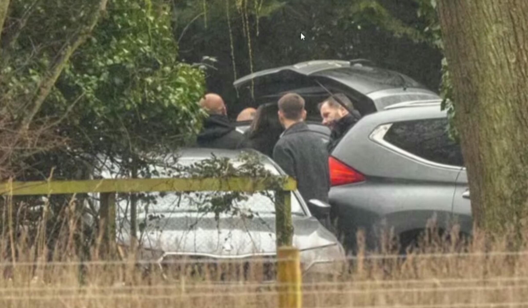 Una imagen del arresto difundida por BBC. Una imagen del arresto difundida por BBC.