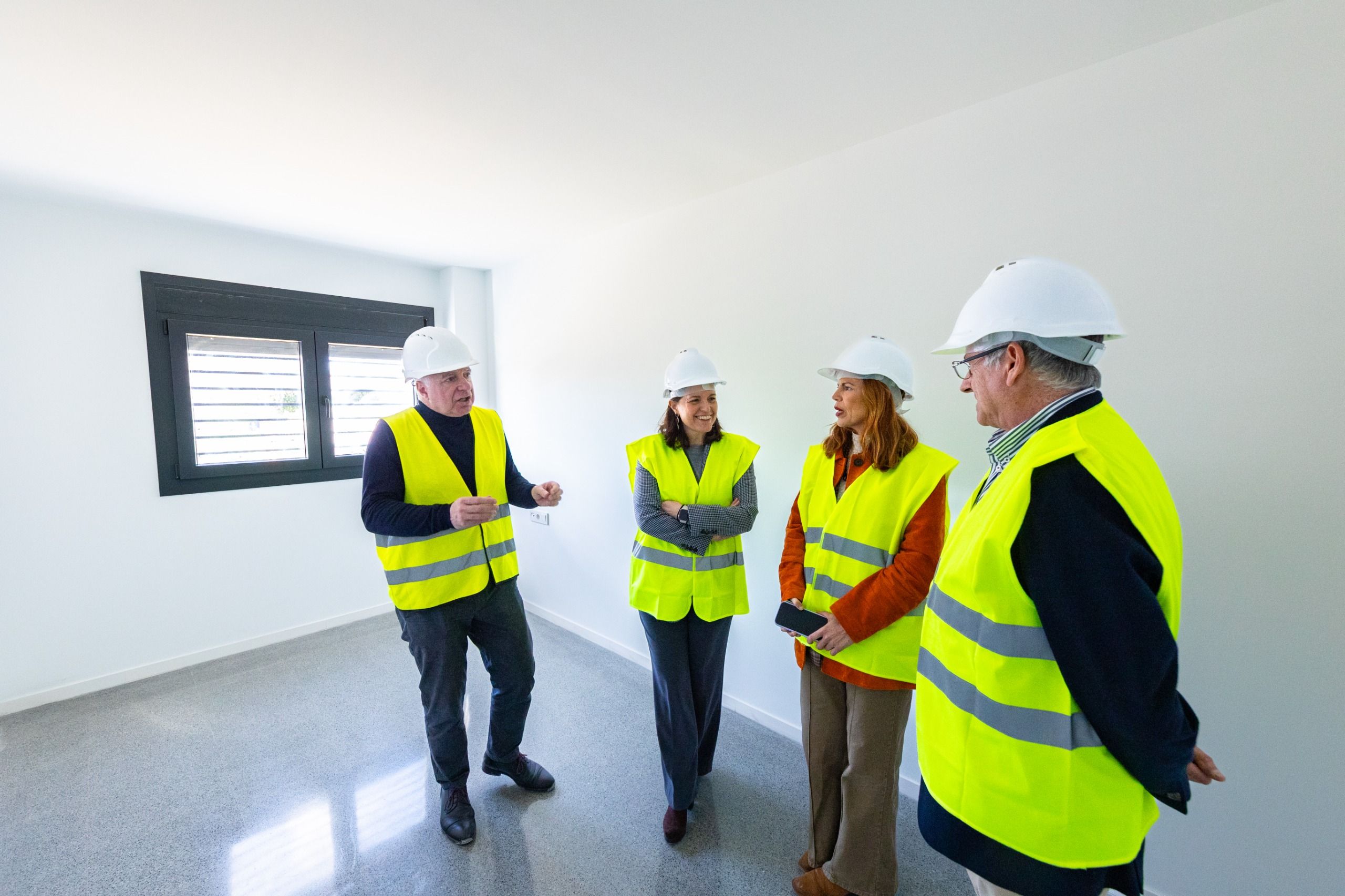 La visita de la alcaldesa a las instalaciones.