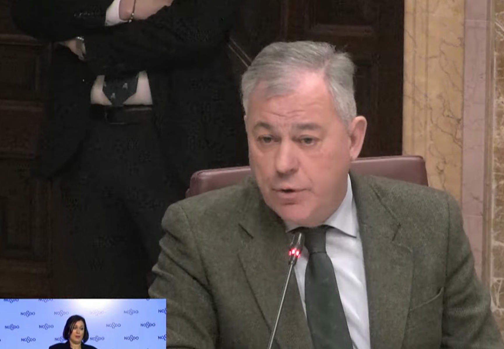 El alcalde, en el pleno municipal, este jueves.