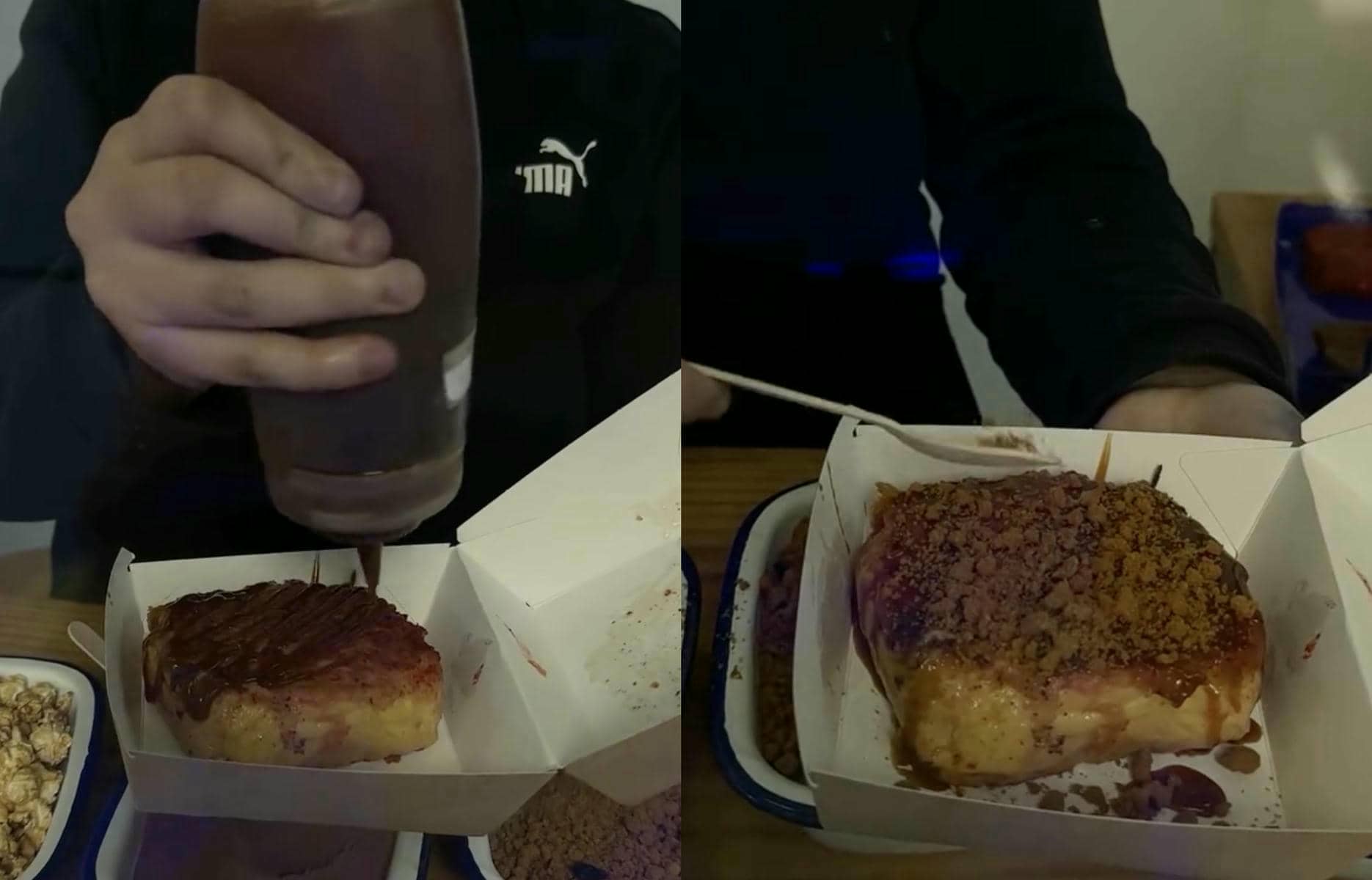 Torrijas artesanales personalizadas en un obrador de Sevilla.