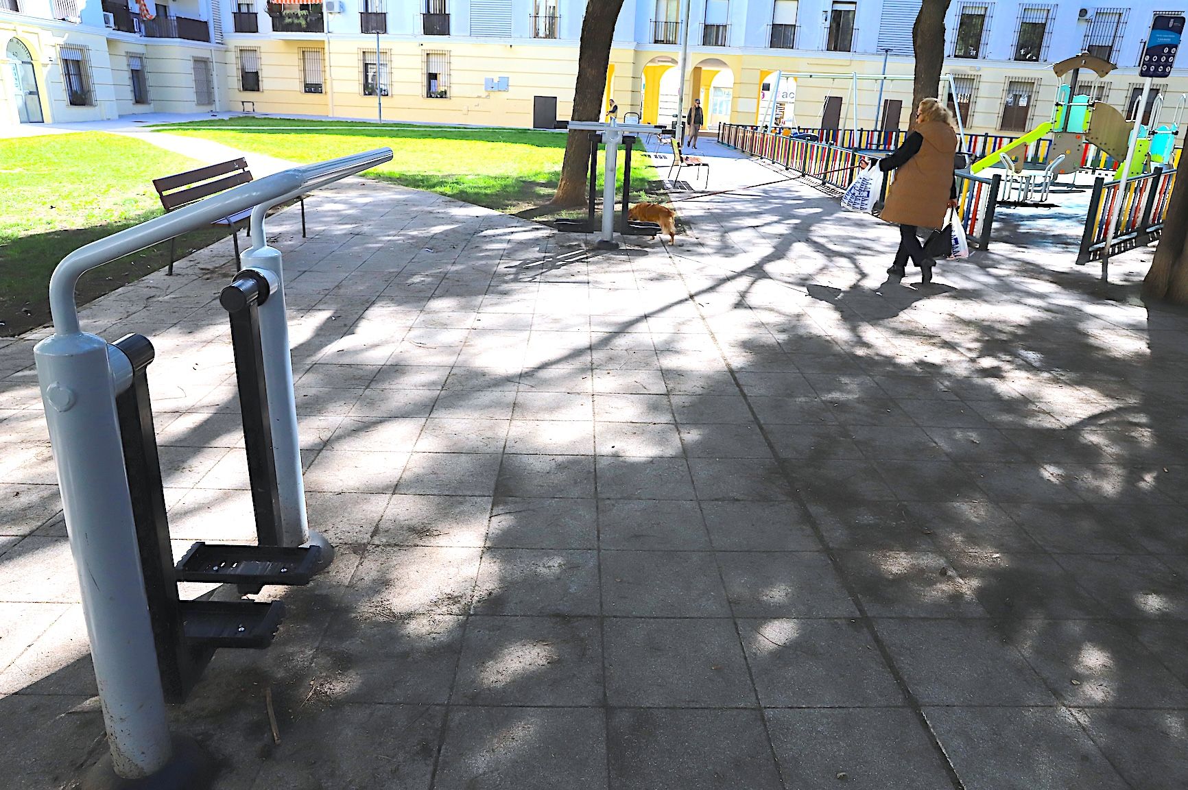 El parque biosaludable de Plaza Madrid.