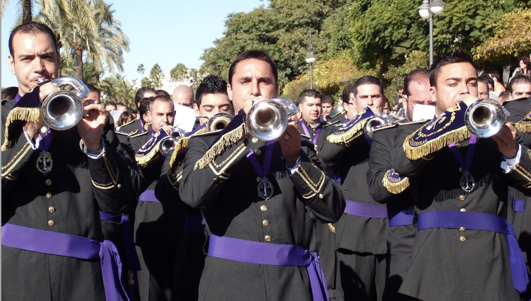 Cornetas de la banda de las Cigarreras. Cornetas de la banda de las Cigarreras.