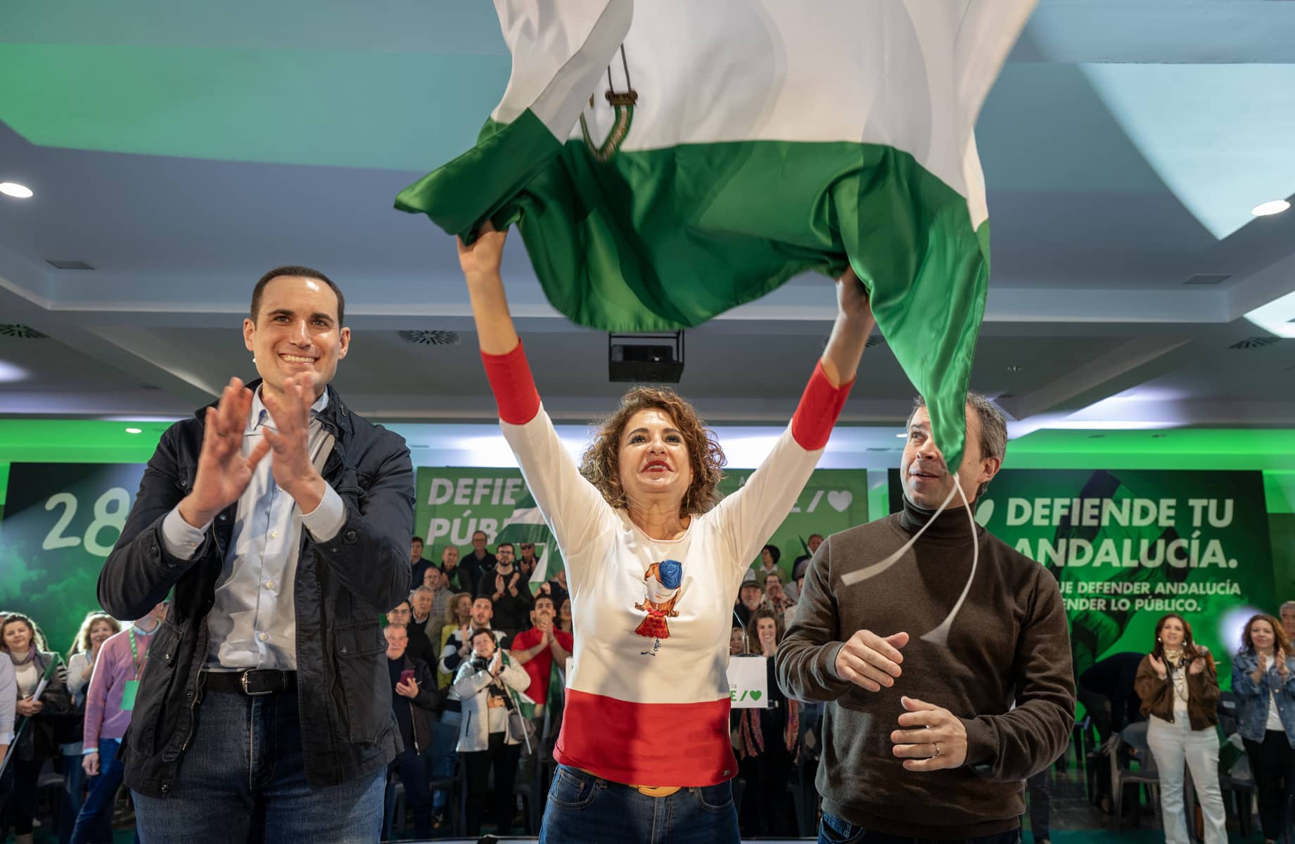 María Jesús Montero, en Jaén, este sábado. María Jesús Montero, en Jaén, este sábado.