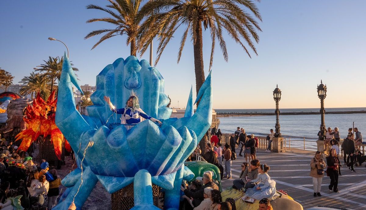 Un momento de la espectacular cabalgata.