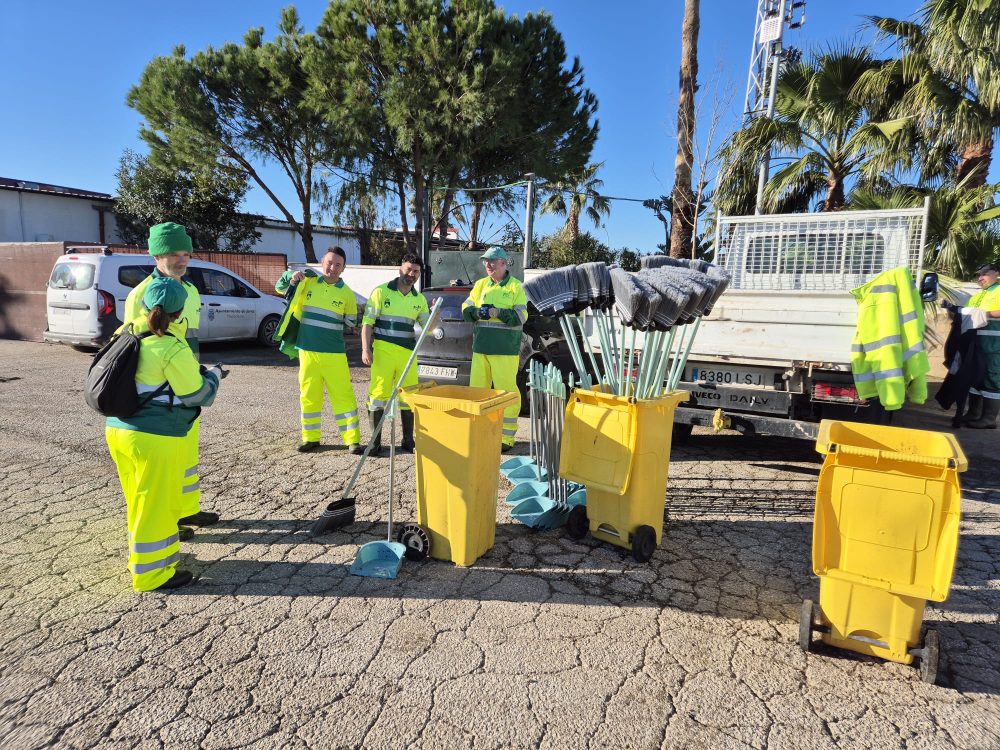 El equipo desplazado a Jerez.