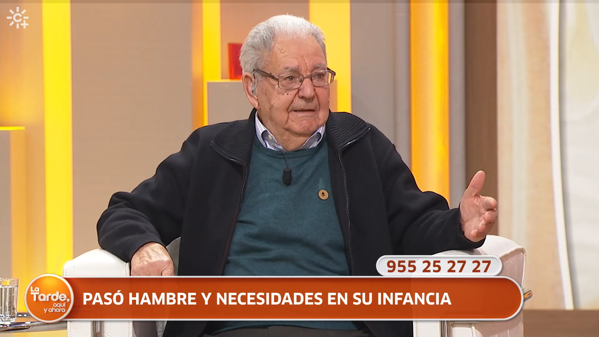 Ernesto en el programa de Juan y Medio. Ernesto en el programa de Juan y Medio.