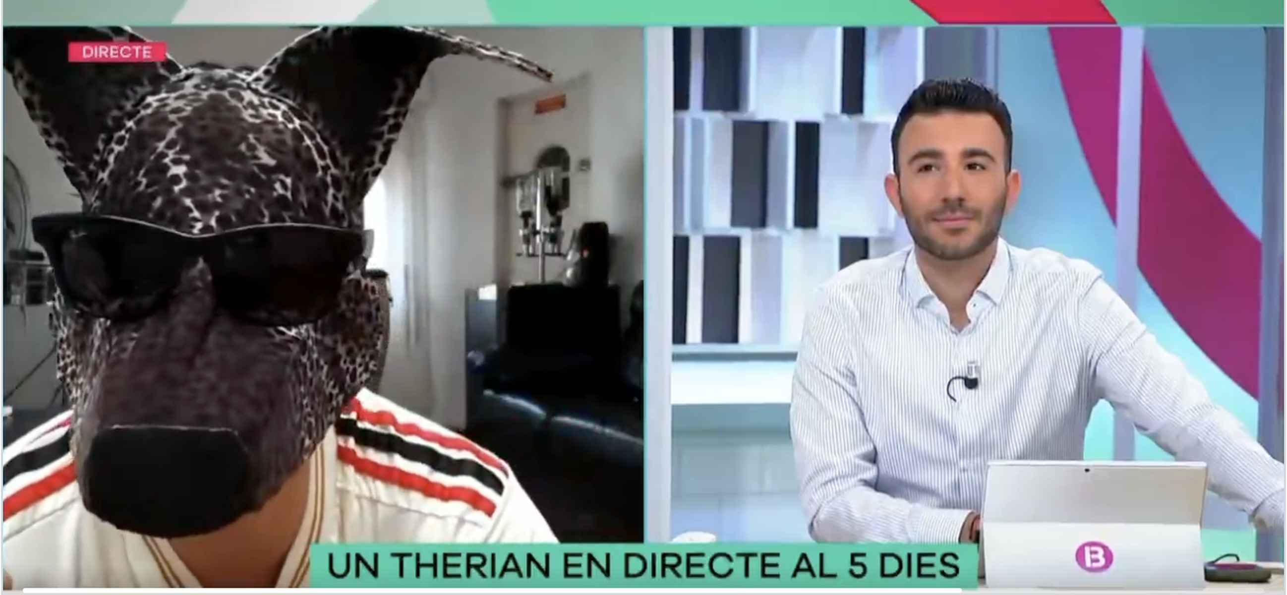 Una imagen del directo que ha acabado de manera escandalosa en la televisión pública balear.