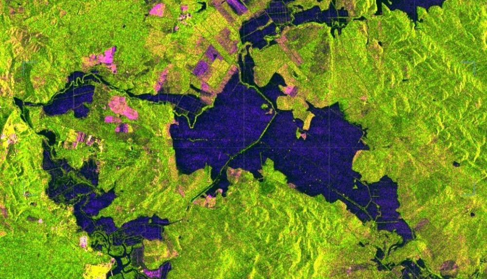 La Janda. Foto radar del satélite Sentinel 1. 9 febrero 2026