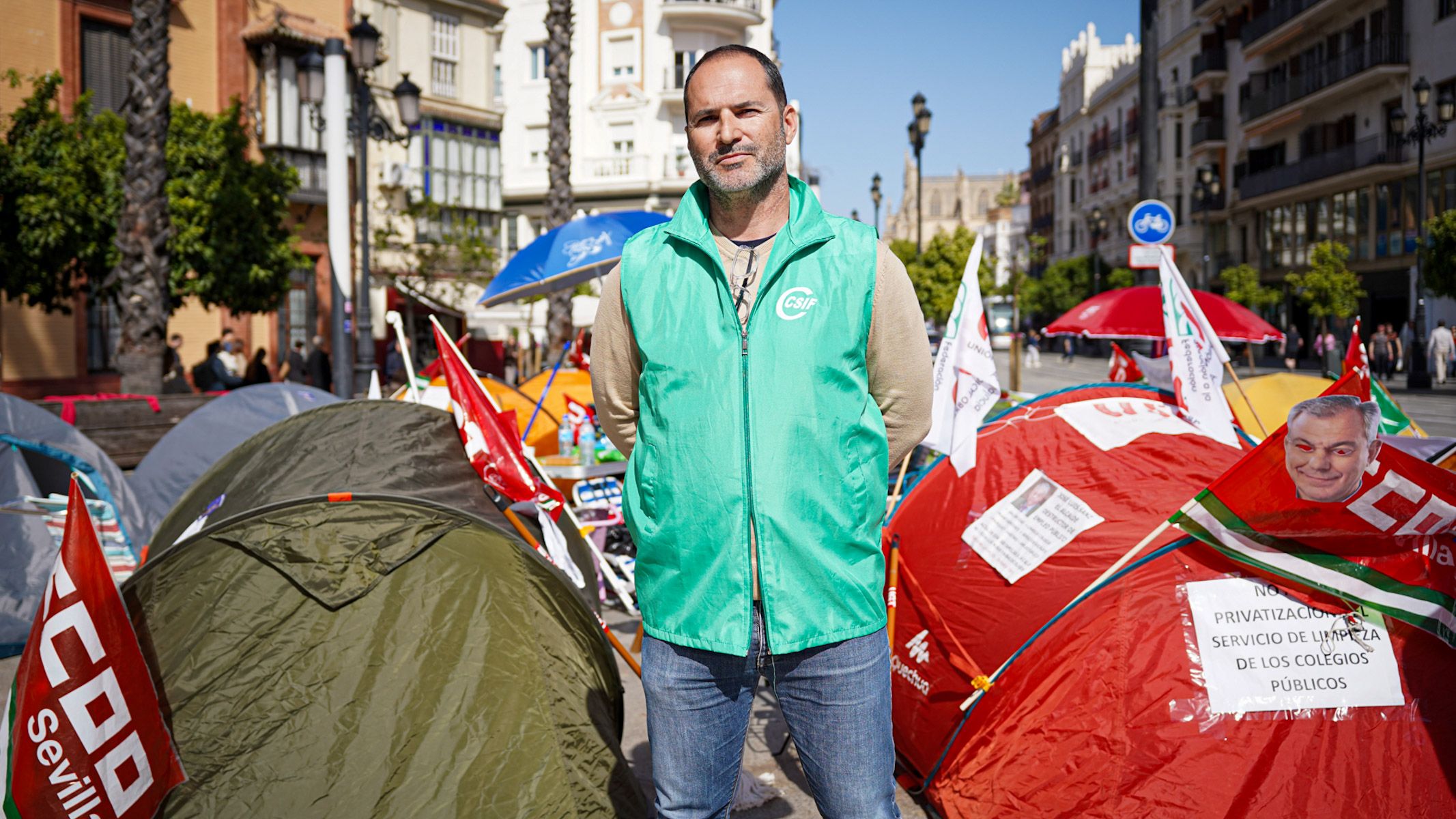 protestas Sevilla externalizacion limpieza colegios 23