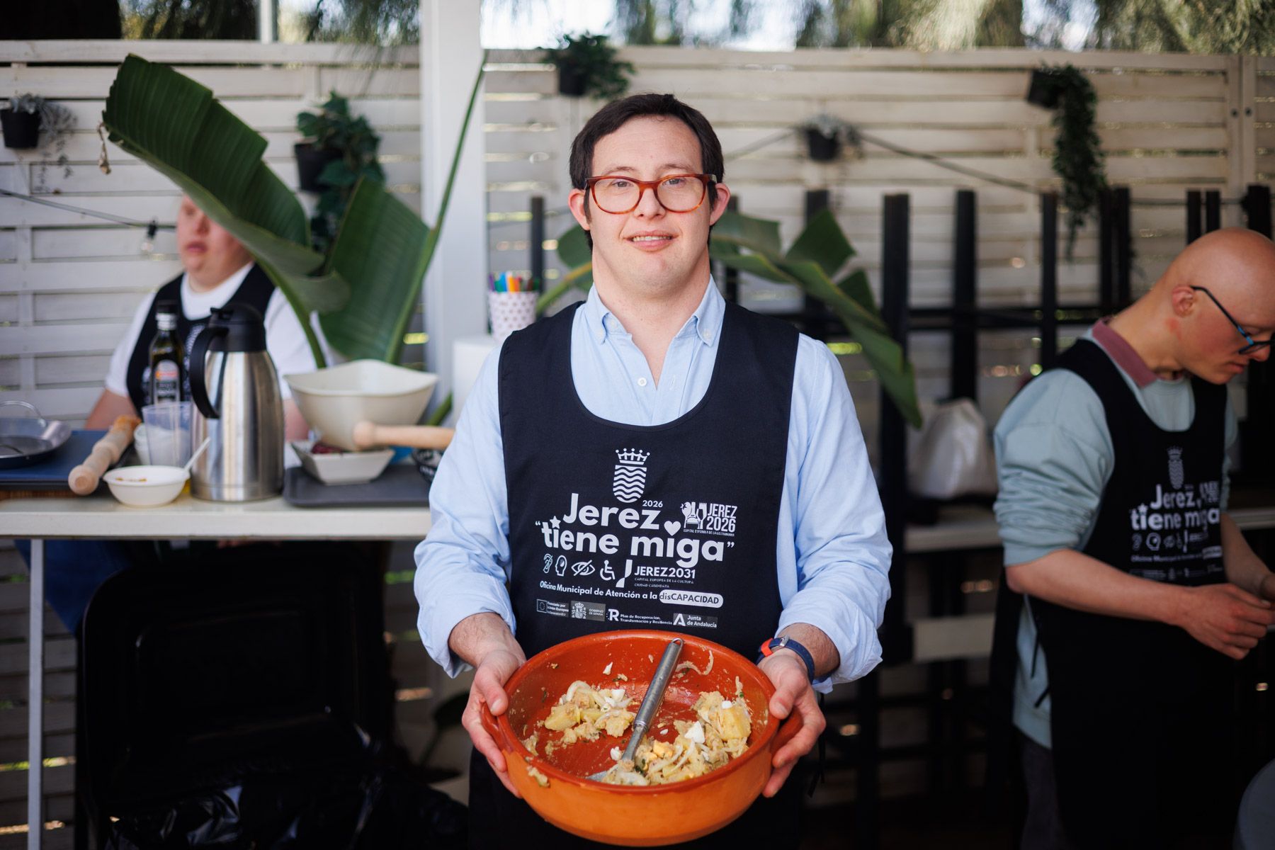 Miguel Ángel, uno de los participantes en este 'MasterChef' inclusivo en Jerez.