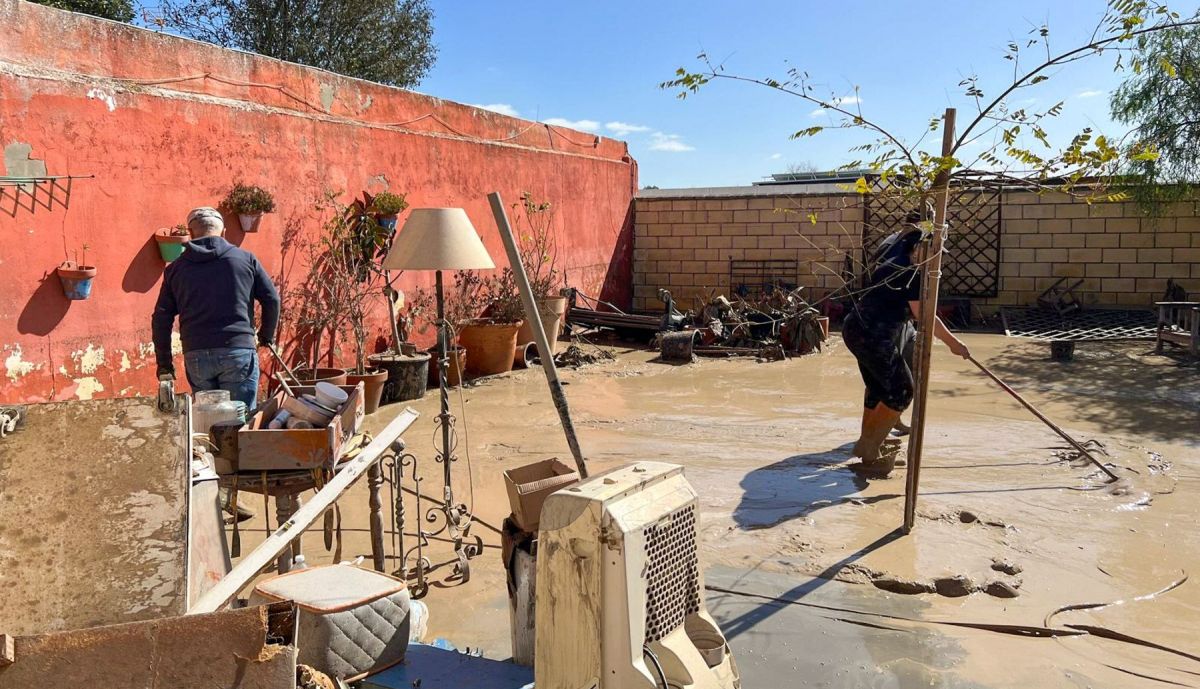 Labores de limpieza en la zona de El Portal días atrás.