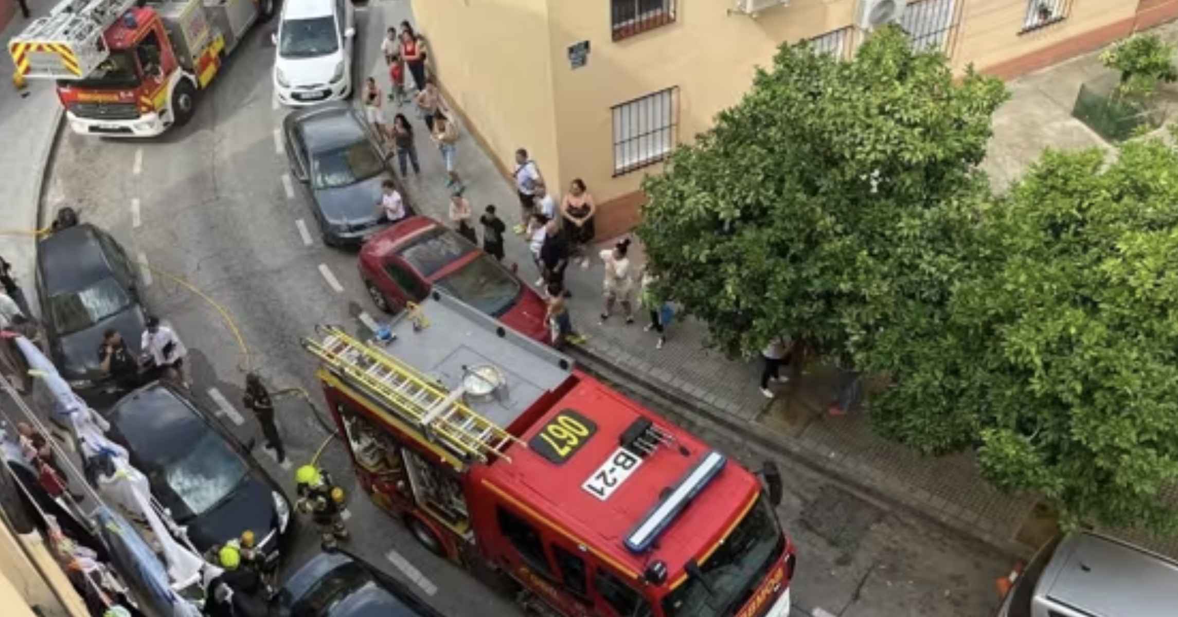 Imagen de archivo de un incendio reciente en Málaga.