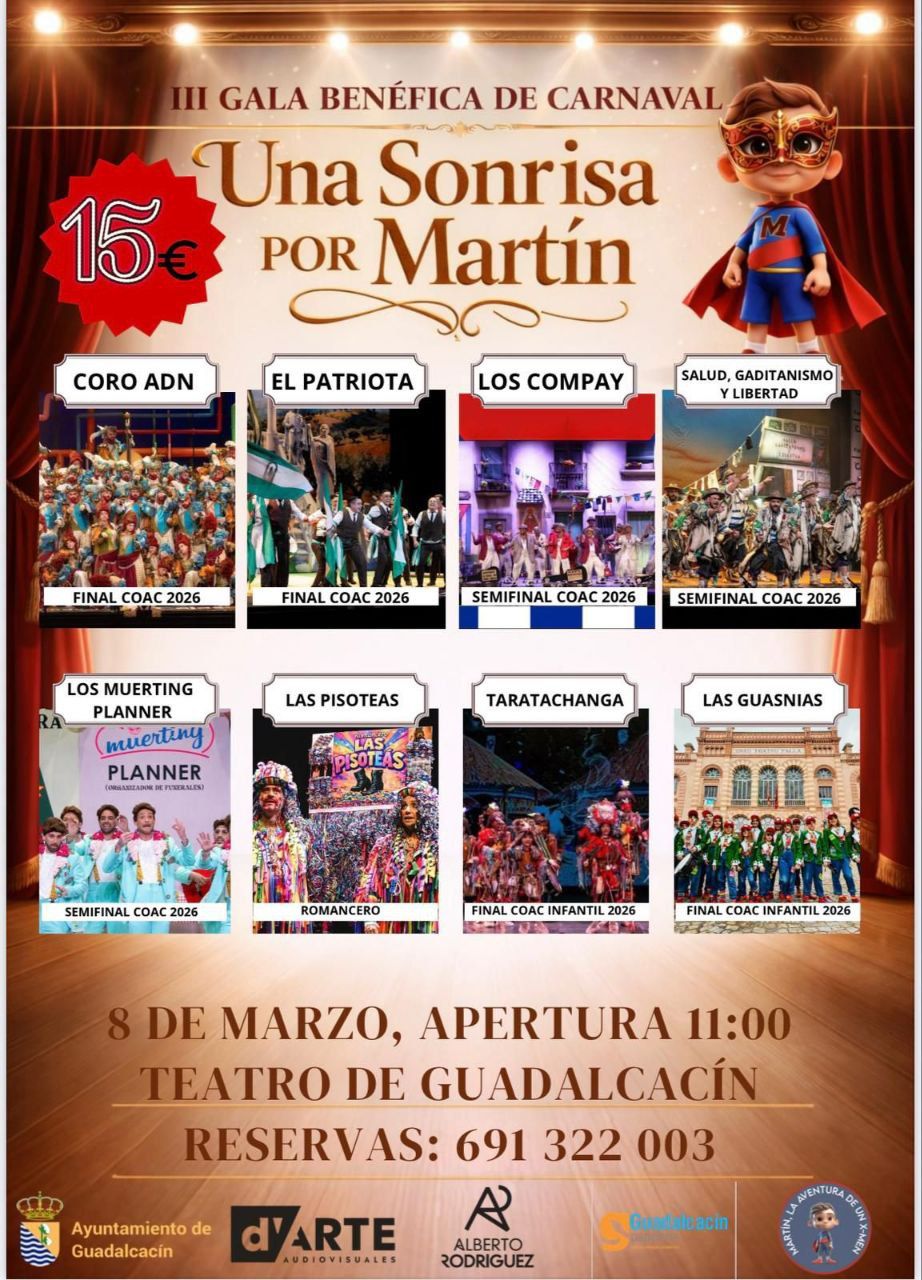 Cartel de la gala benéfica.