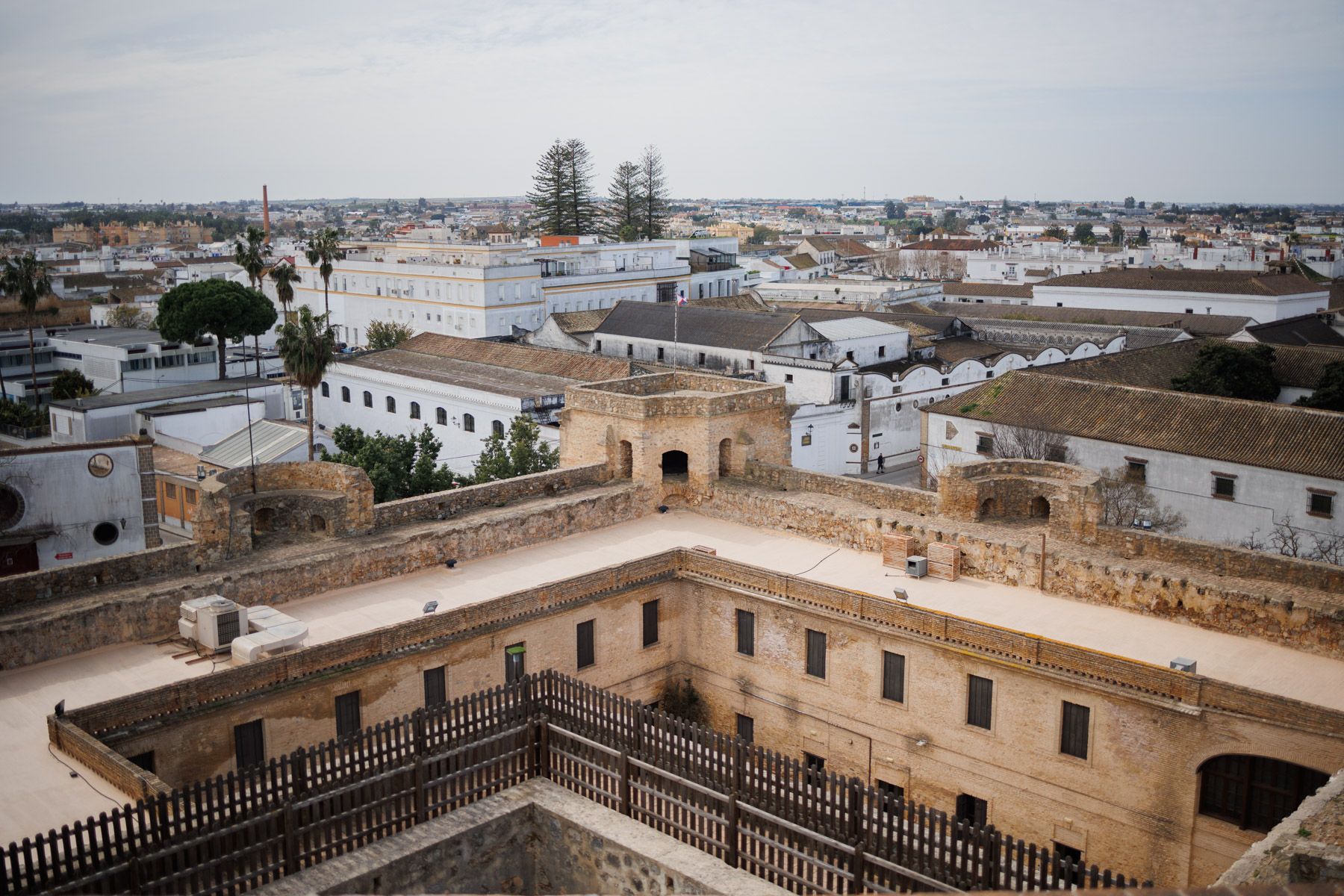 Vistas desde la torre del Homenaje del Castillo de Santiago.